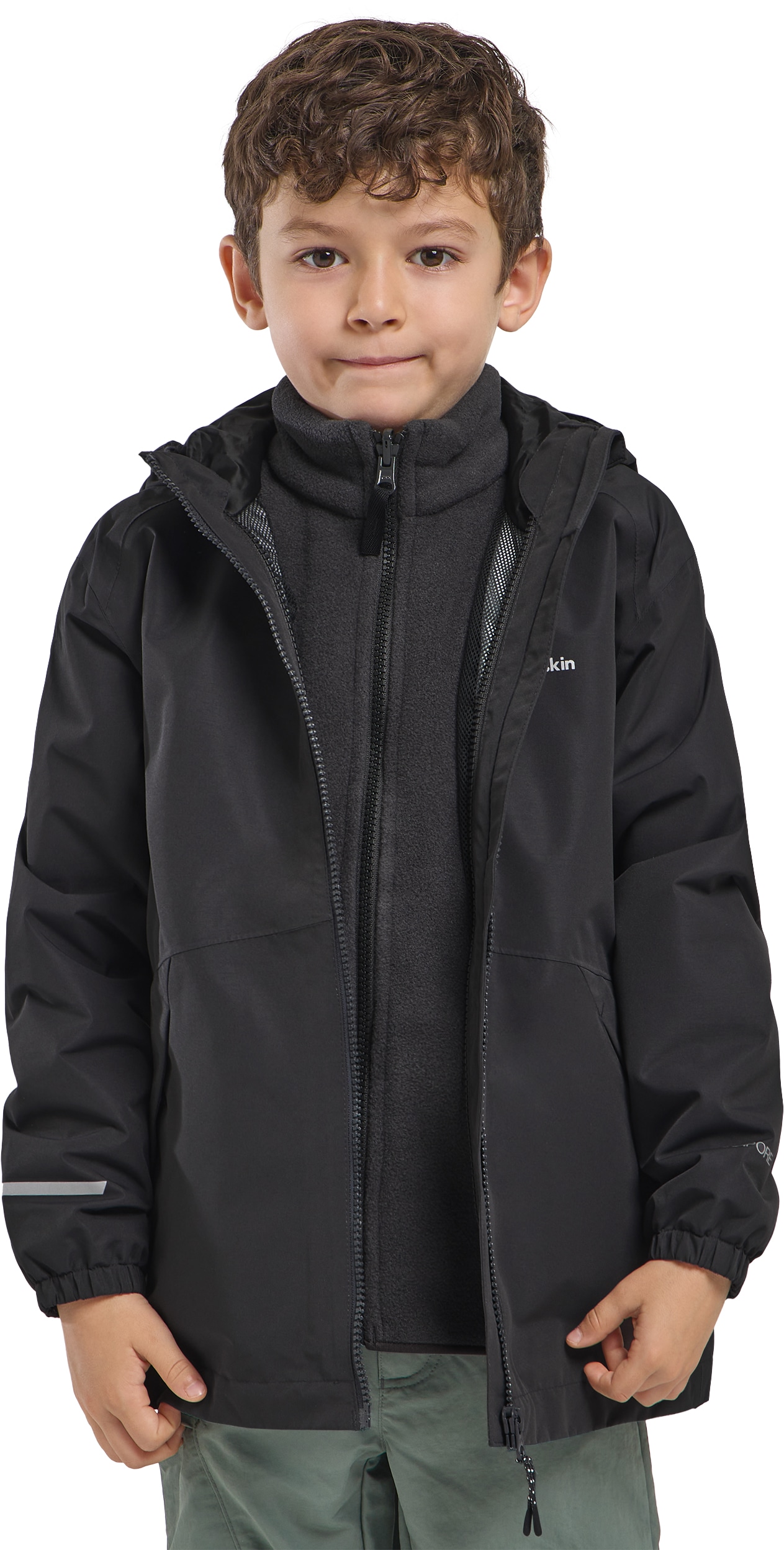 Jack Wolfskin 3-in-1-Funktionsjacke »ICELAND 3IN1 JACKET K« mitKapuze 3in1, wasserdicht, Übergangsjacke/Winterjacke