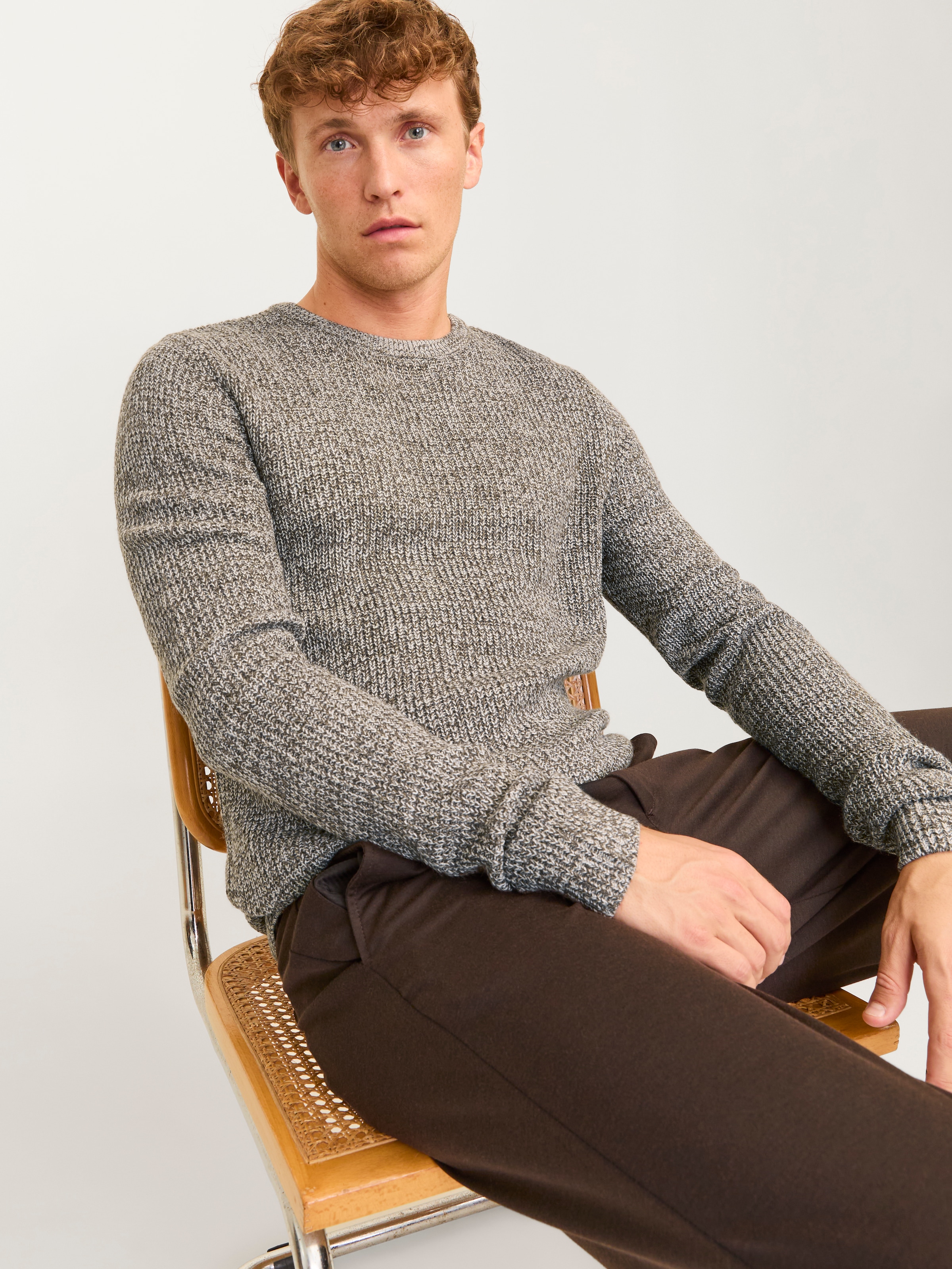 Jack & Jones Rundhalspullover »JJELEWIS KNIT CREW NECK SN«