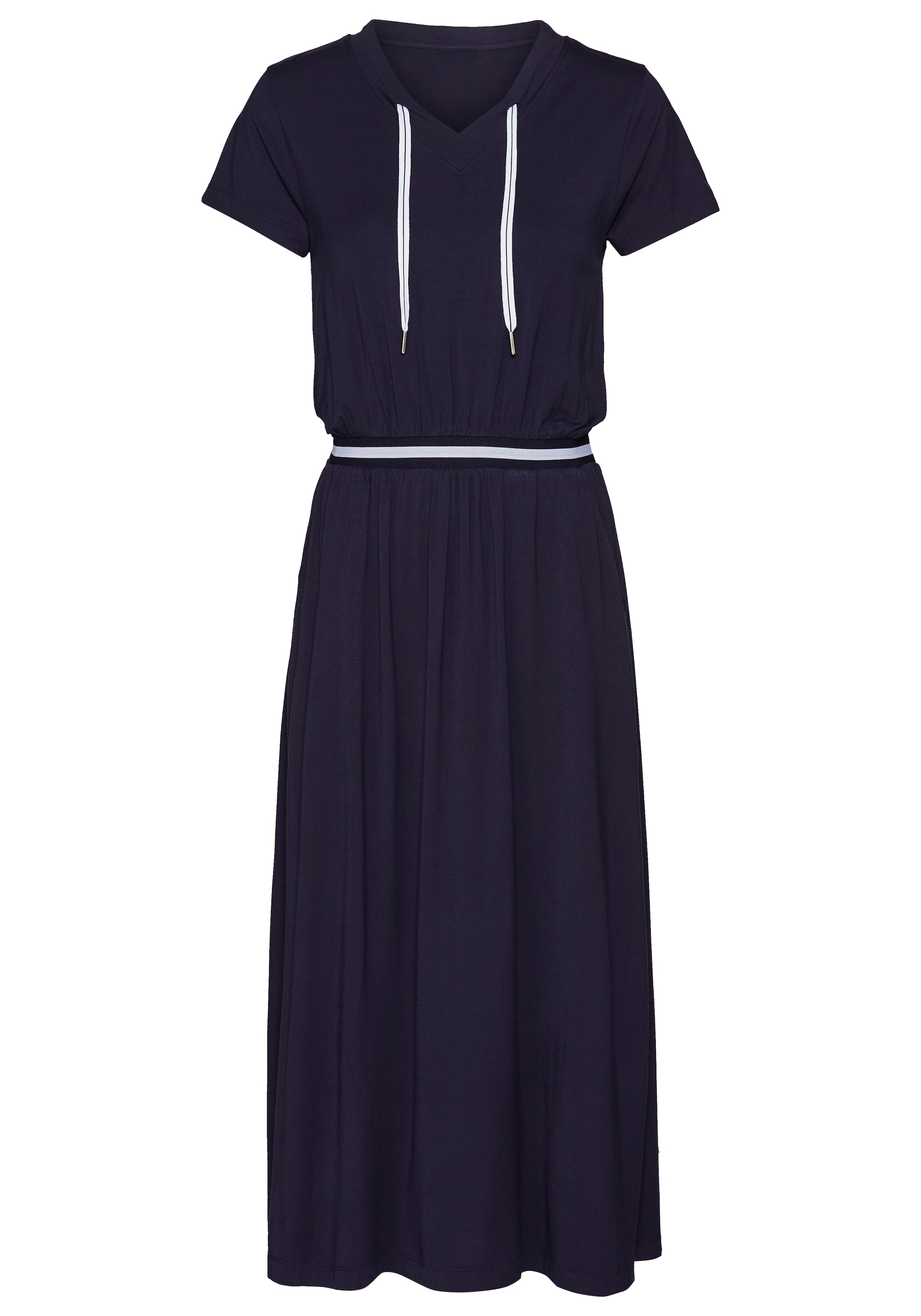 Laura Scott Sommerkleid, mit Rippeneinsatz am Bund mit Kontraststreifen - NEUE KOLLEKTION