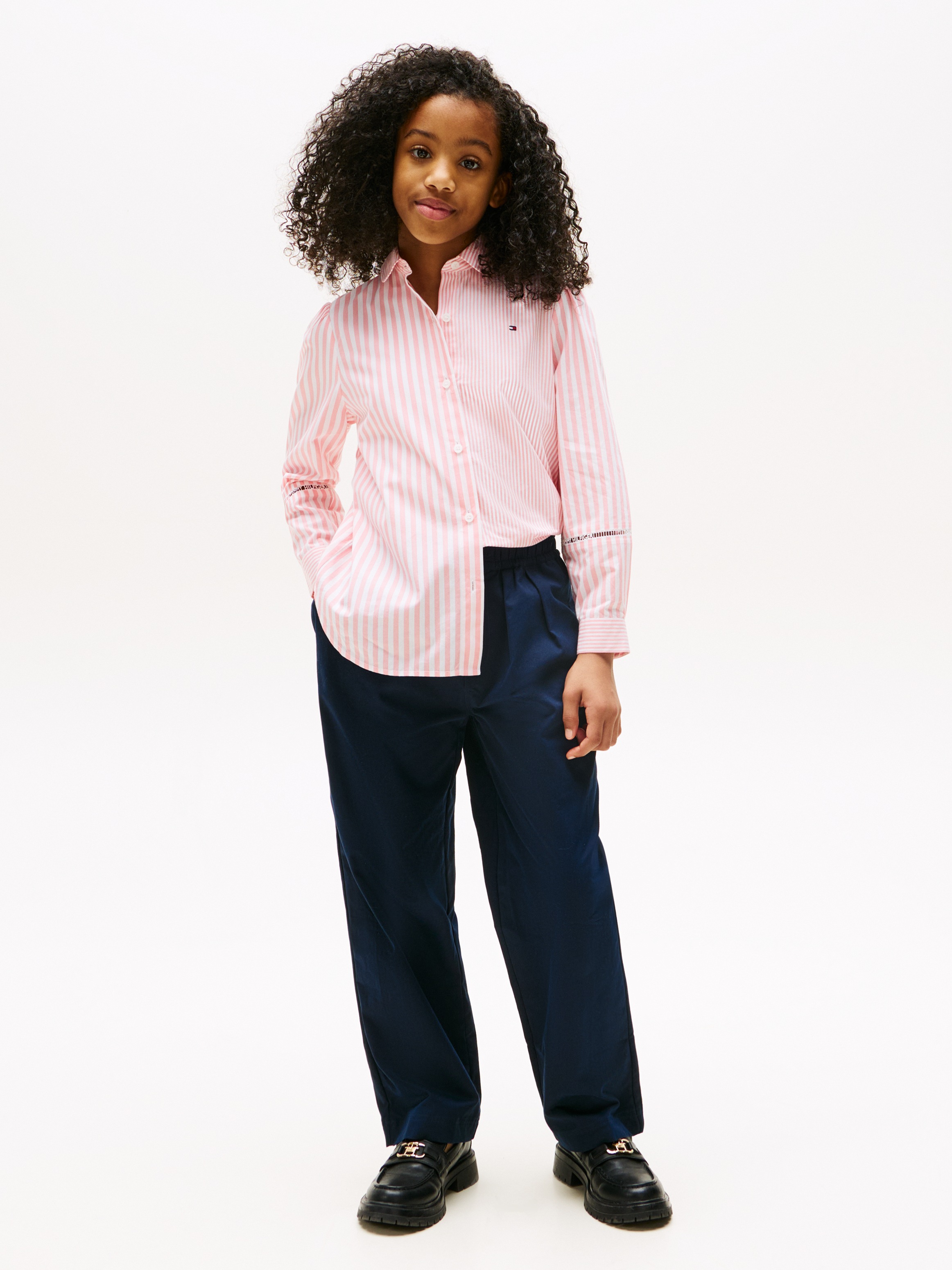Tommy Hilfiger Bundfaltenhose »PLEATED STRAIGHT LEG PANT«, für Kinder bis 16 Jahre, mit Bundfalten
