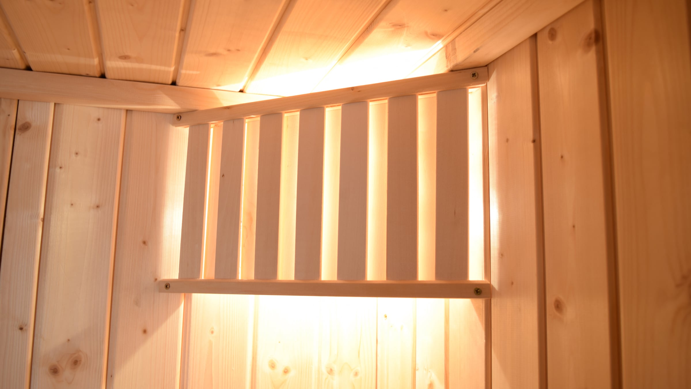 weka »Massivholz-Elementsauna LAUK« Blockbohlen, vorgefertigte Elemente