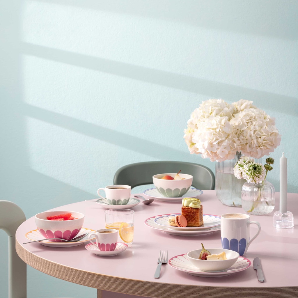 Villeroy & Boch Frühstücksteller »Frühstücksteller Fleur Couleur ø 21,2 cm 6er Set«