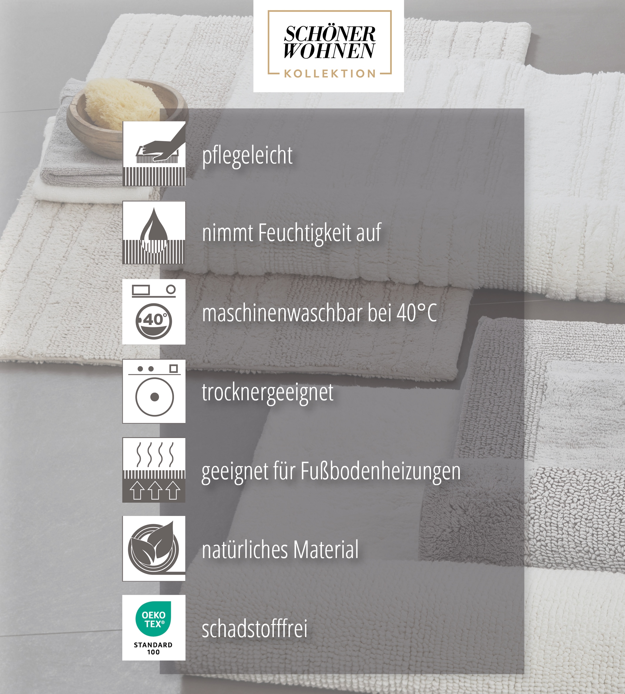 ASTRA Küchenläufer »Miabella 1669« rechteckig 7 mm Höhe waschbar