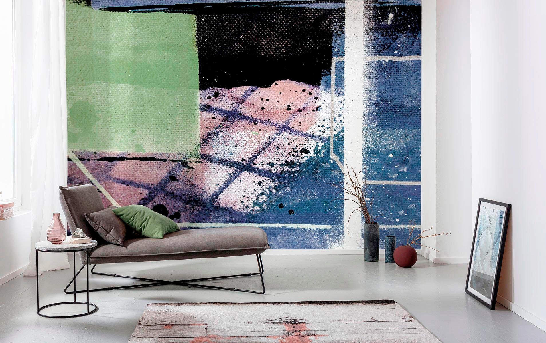 Komar Vliestapete »Digitaldruck Vlies - Cobbles Together - Größe 500 x 280 cm«, bedruckt, Wohnzimmer, Schlafzimmer