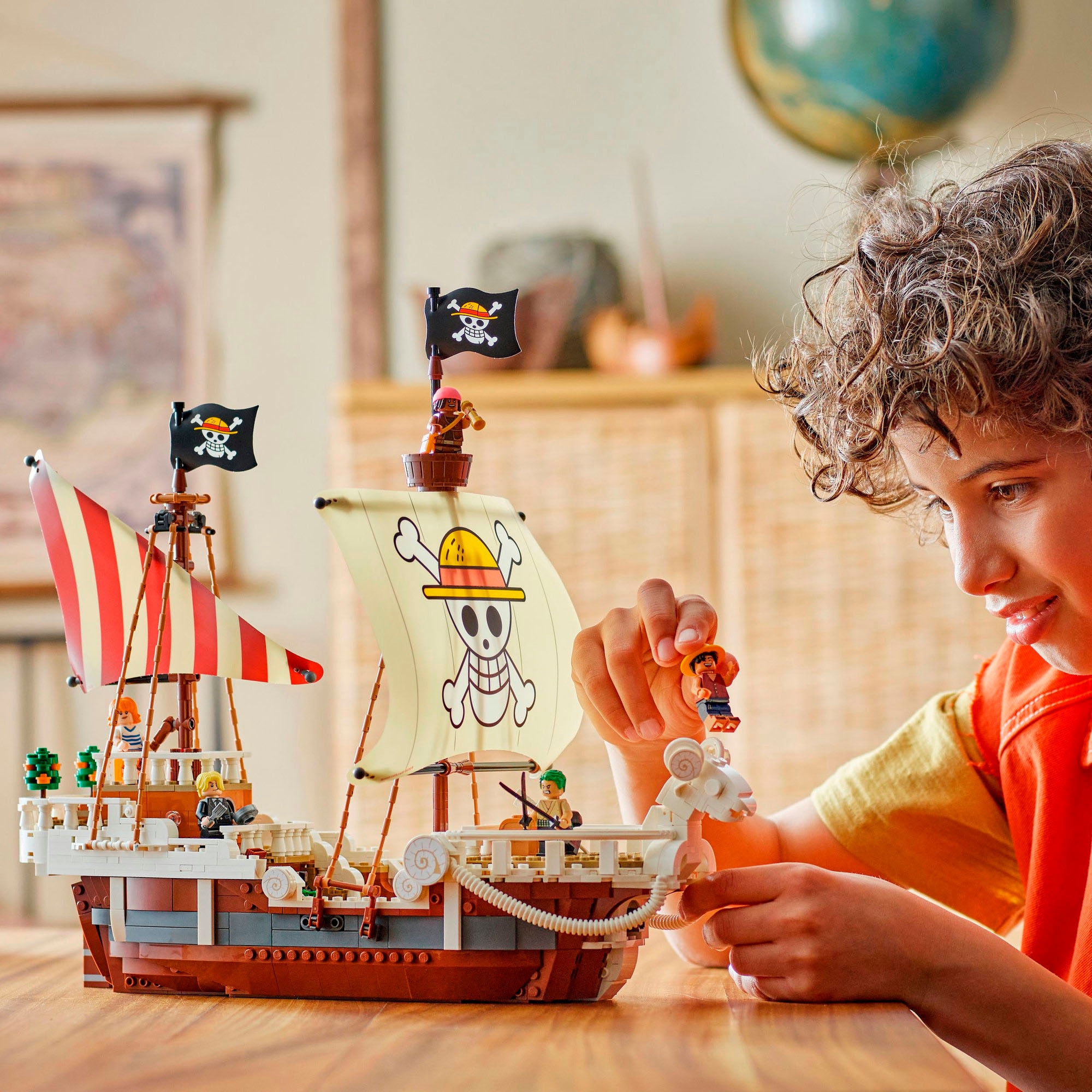 LEGO® Konstruktionsspielsteine »Das Piratenschiff Flying Lamb (75639), LEGO One Piece«, (1376 St.), Made in Europe