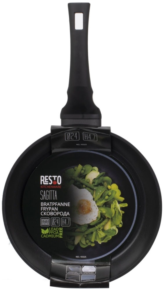 RESTO Kitchenware Bratpfanne »Sagitta, Pfanne antihaftbeschichtet - non stick frying pan«, Aluminium, (1 tlg.), mit einem ergonomischen, weichen Griff mit Hängeschlaufe