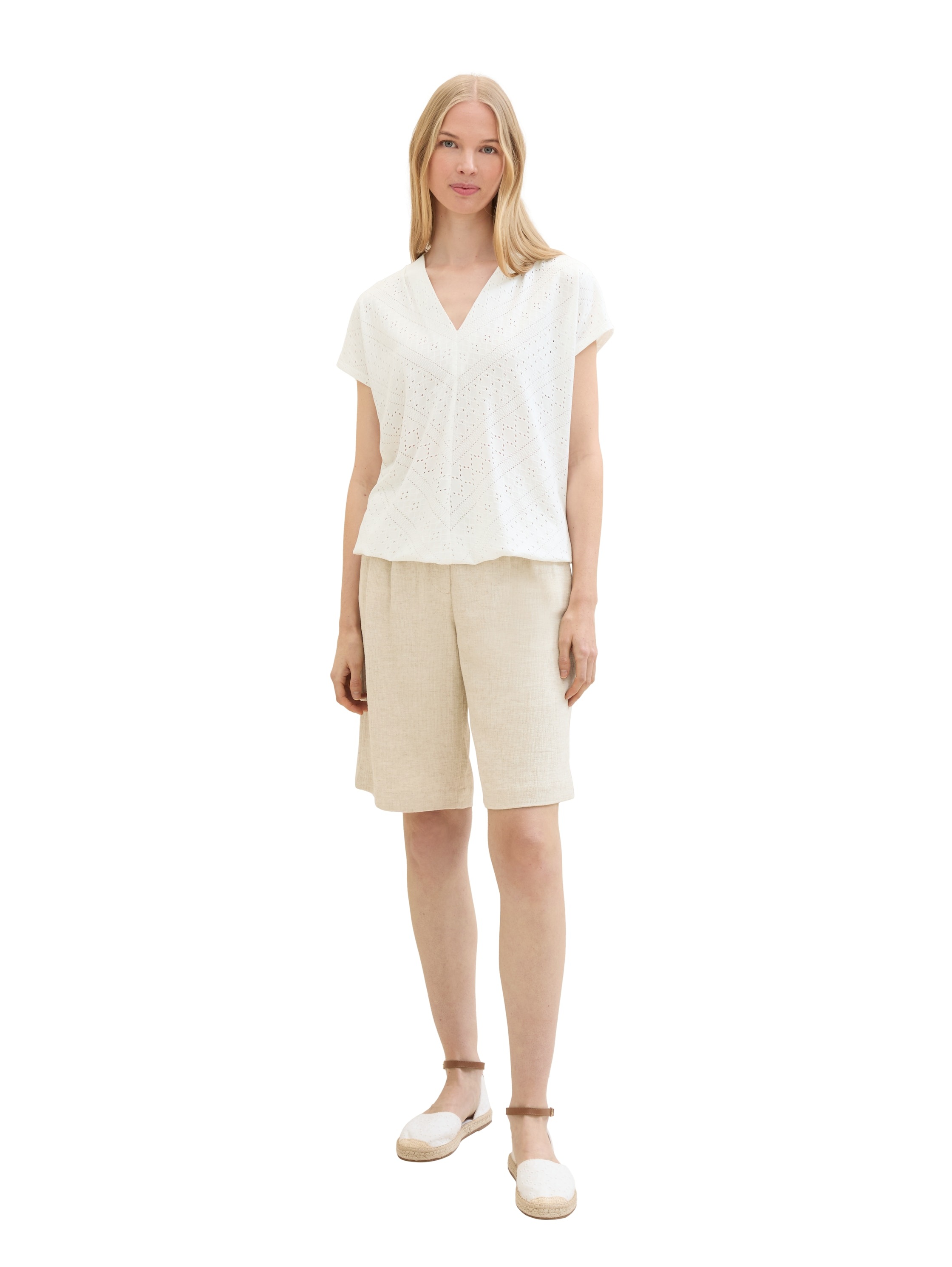 TOM TAILOR T-Shirt, mit Jacquard-Muster