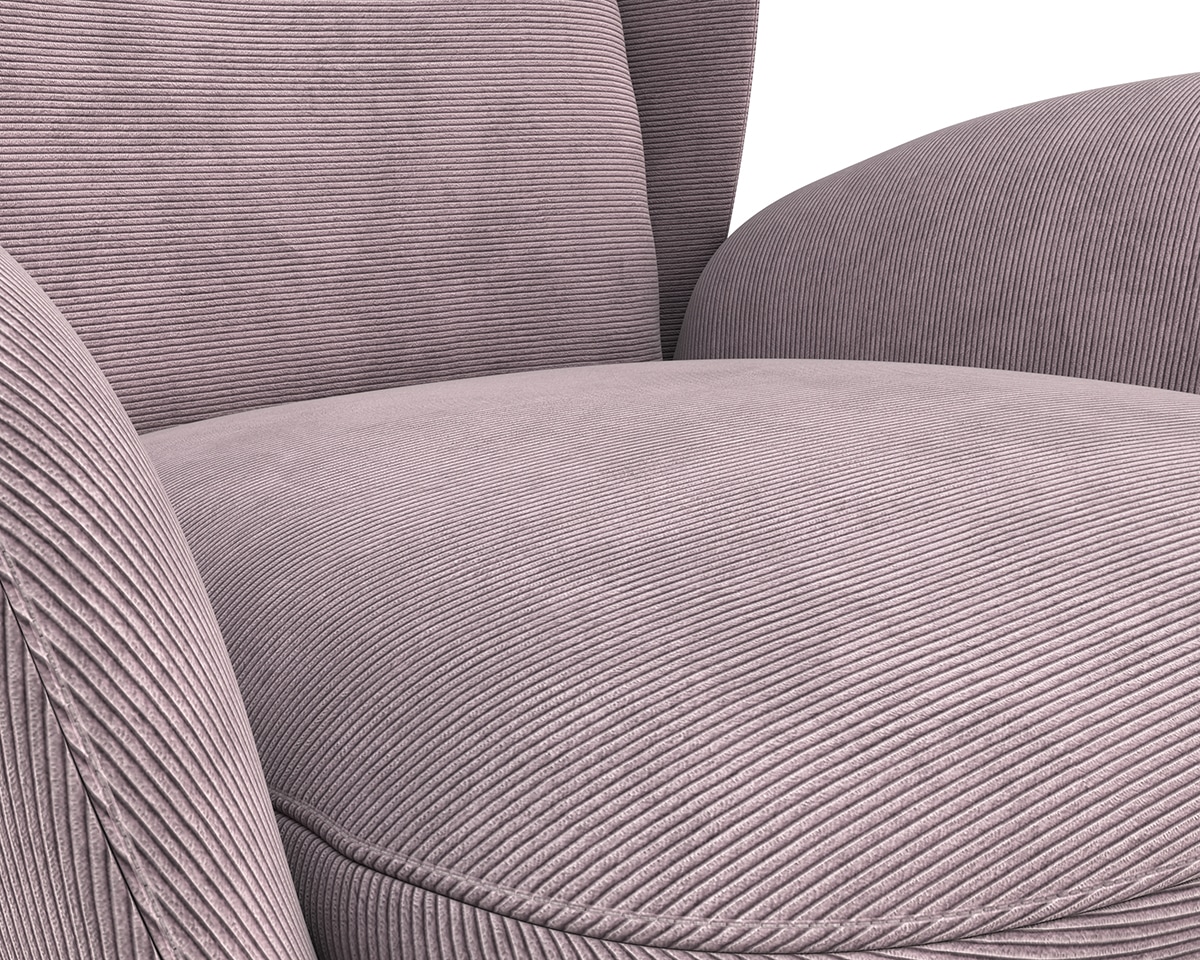 FLEXLUX Ohrensessel »Padova Scandic Design Sessel, erstklassiger Sitz- und Wohlfühlkomfort«, Stil & Komfort, organische Form, Ledenstütze integriert, Fuß schwarz