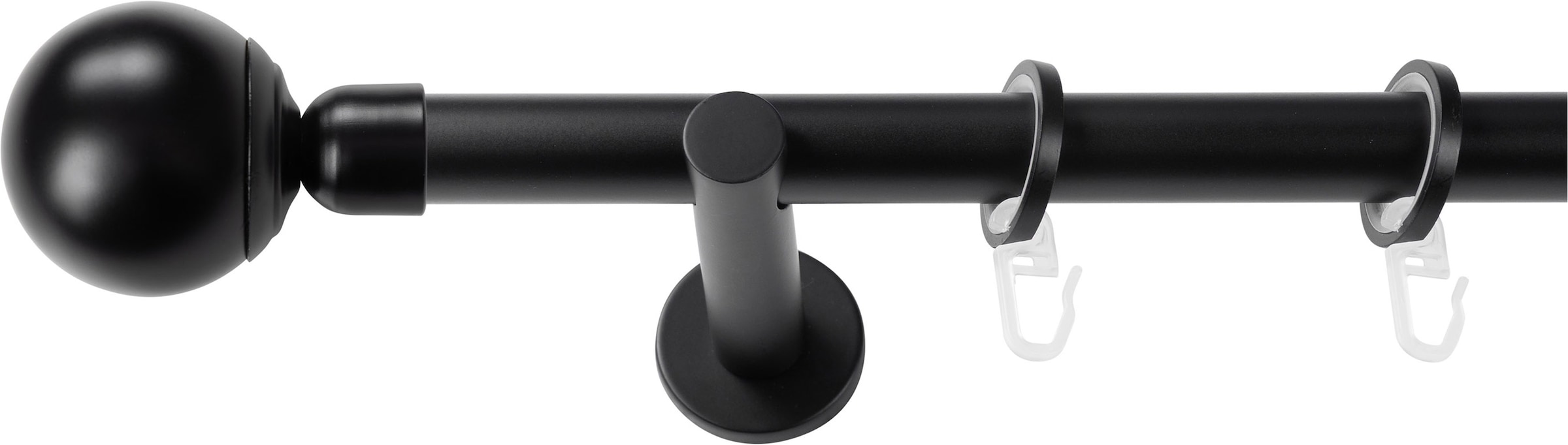 SN DECO GROUP Gardinenstange Ø 19 mm 1 läufig-läufig Fixmaß;kürzbar