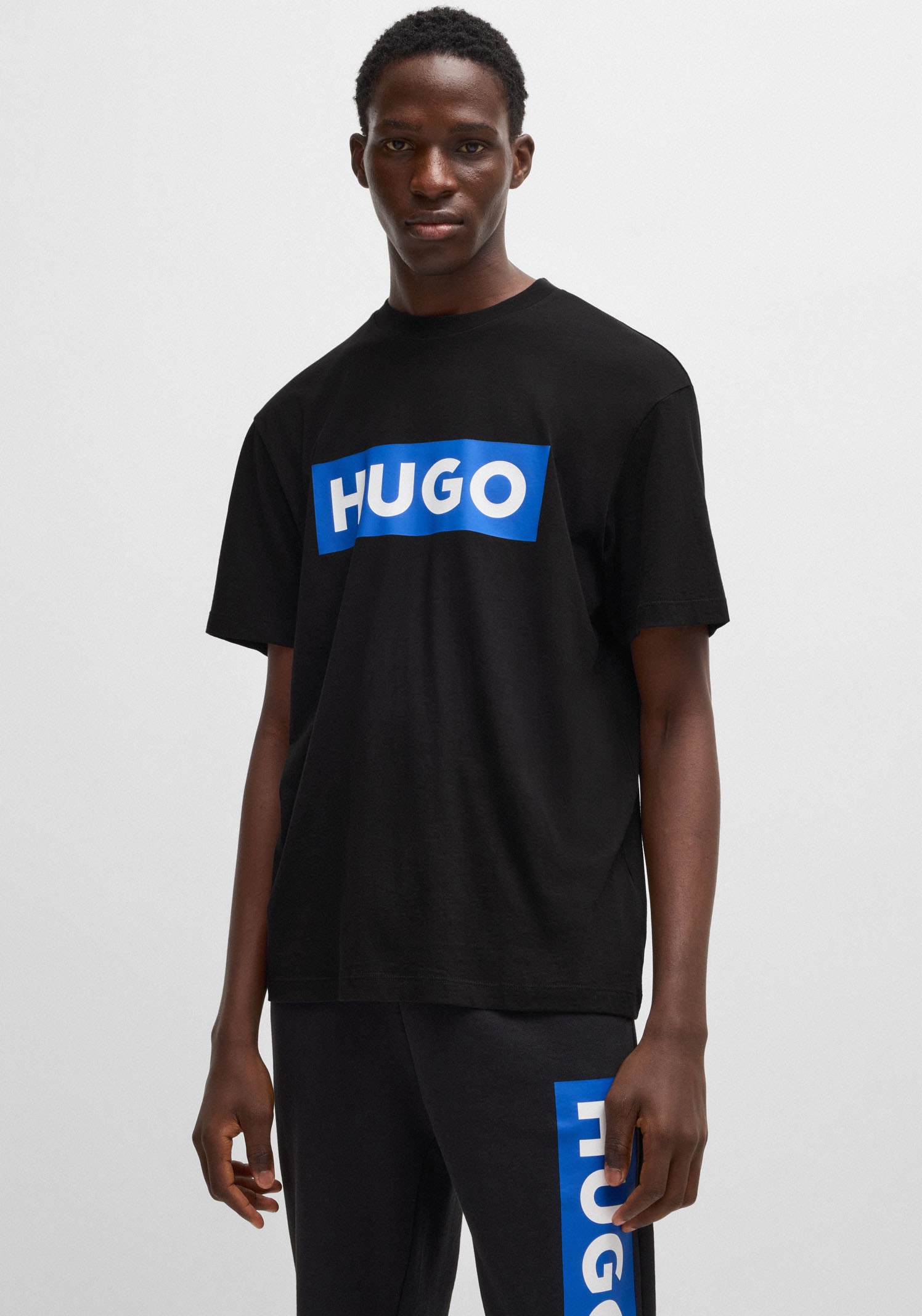 HUGO Blue T-Shirt »Nico«, mit großem Logo-Print, Unisex