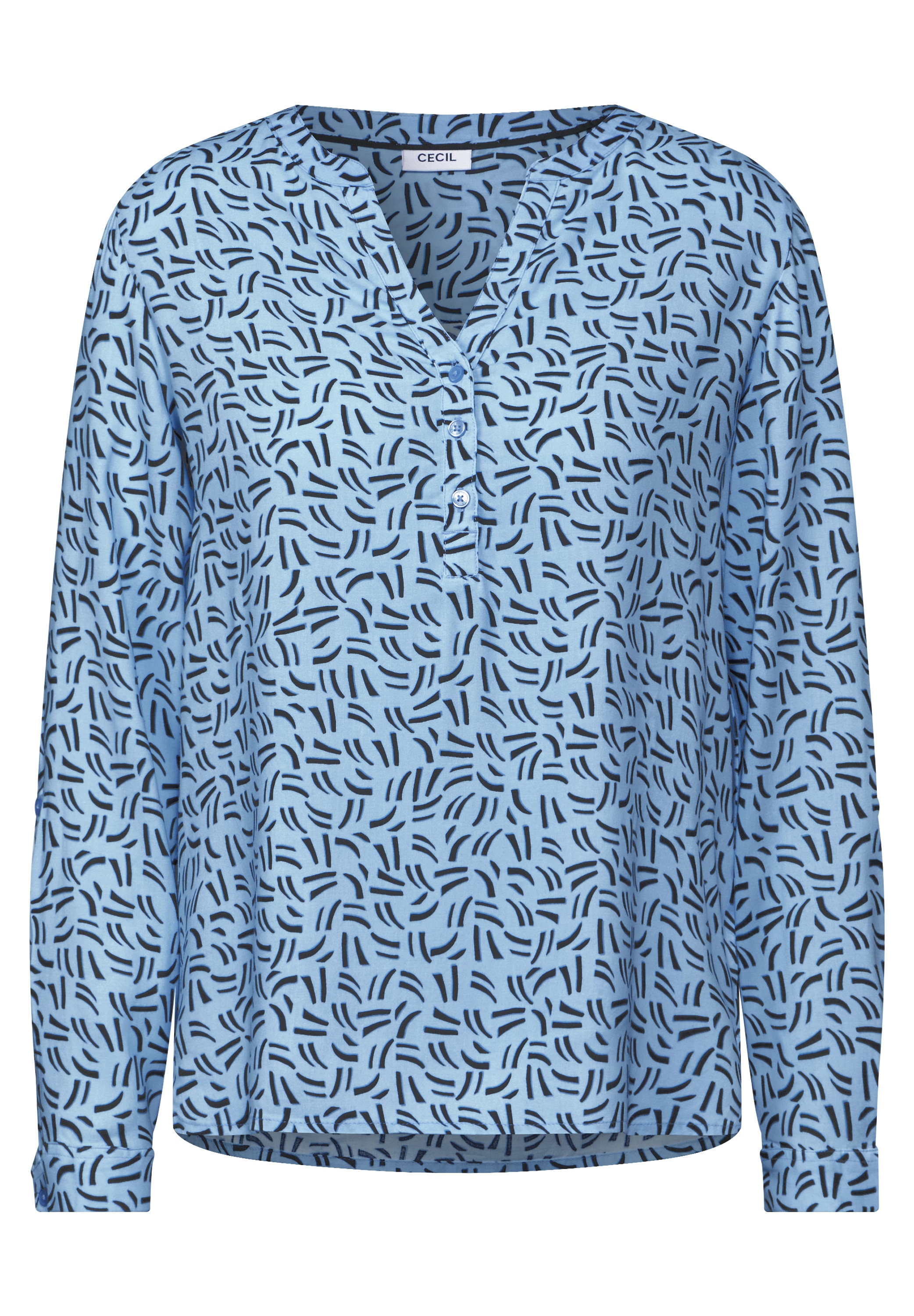 Cecil Langarmbluse, mit All-Over Print