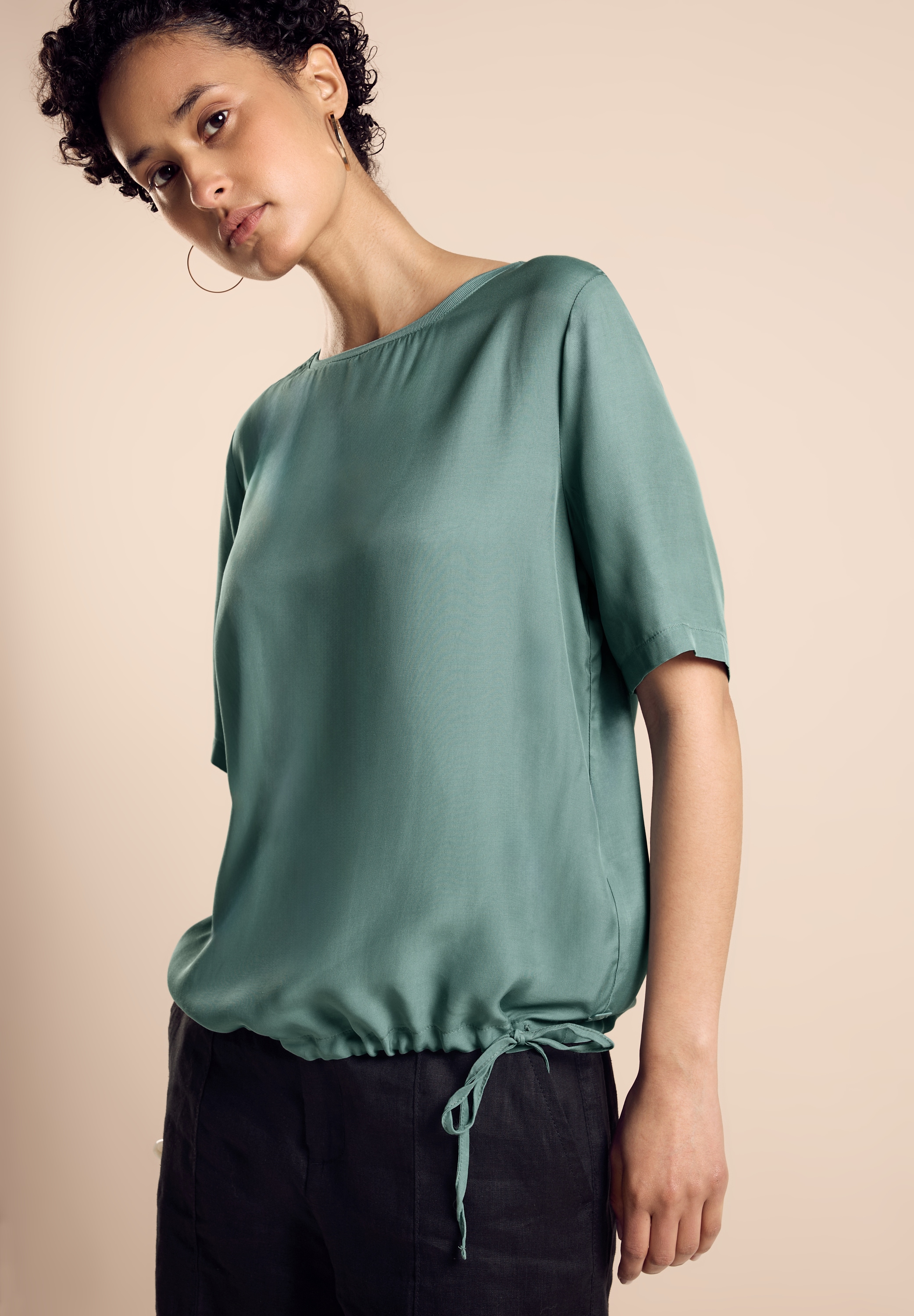 STREET ONE Shirtbluse, mit Tunnelzug