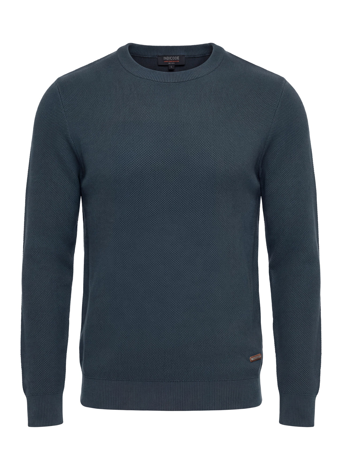 Indicode Rundhalspullover »INJexmon o-neck« Baumwolle, regular fit