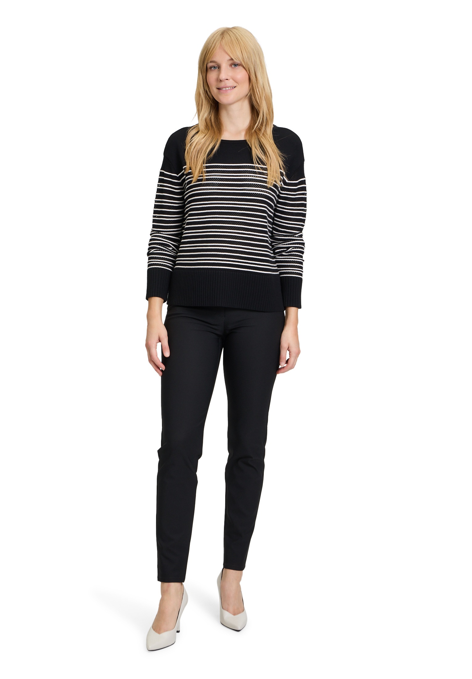 Betty Barclay Rundhalspullover »Basic-Strickpullover mit Streifen«