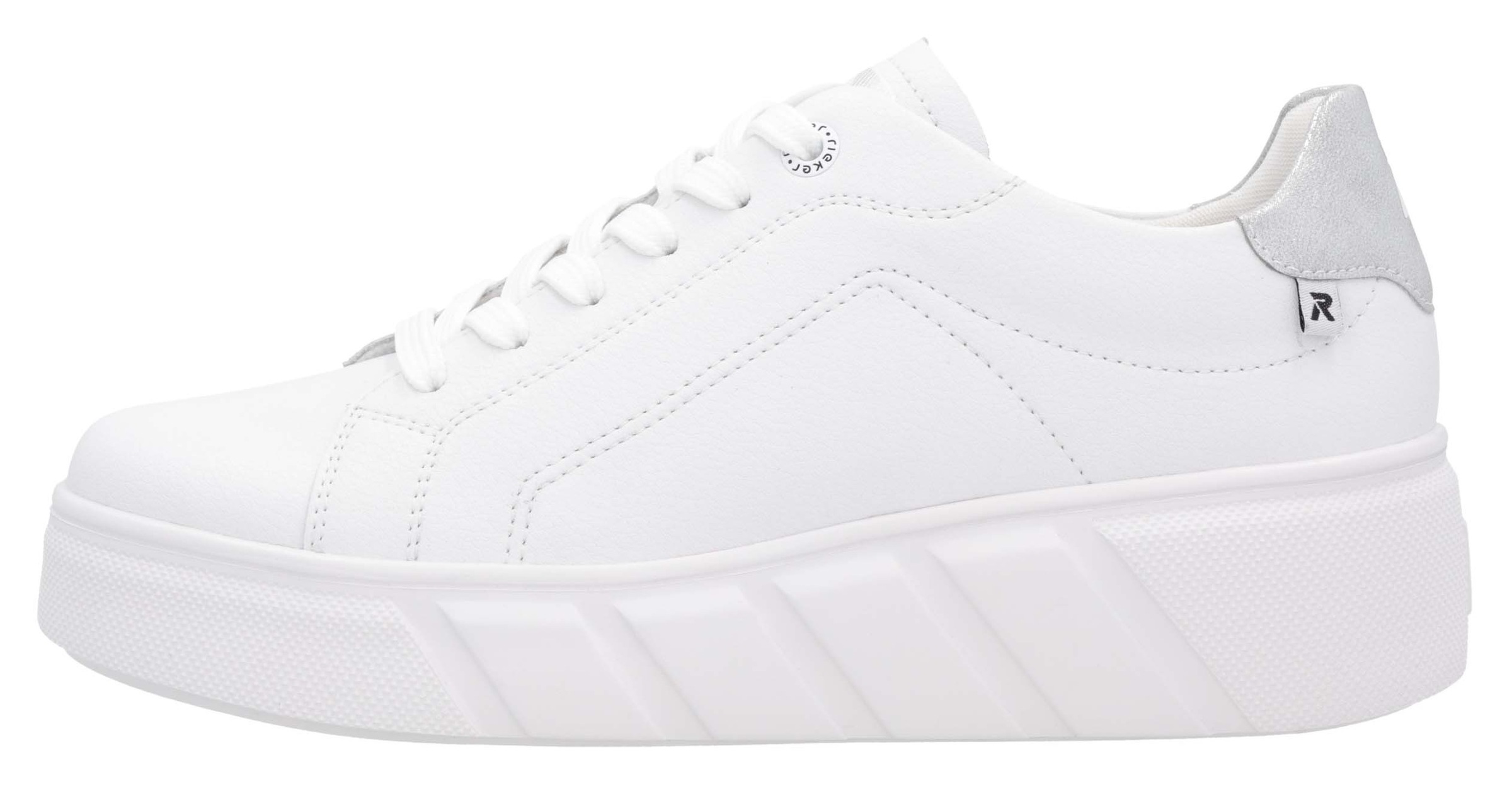 RIEKER Sport Plateausneaker, Schnürschuh, Freizeitschuh, Halbschuh mit herausnehmbarer Einlegesohle