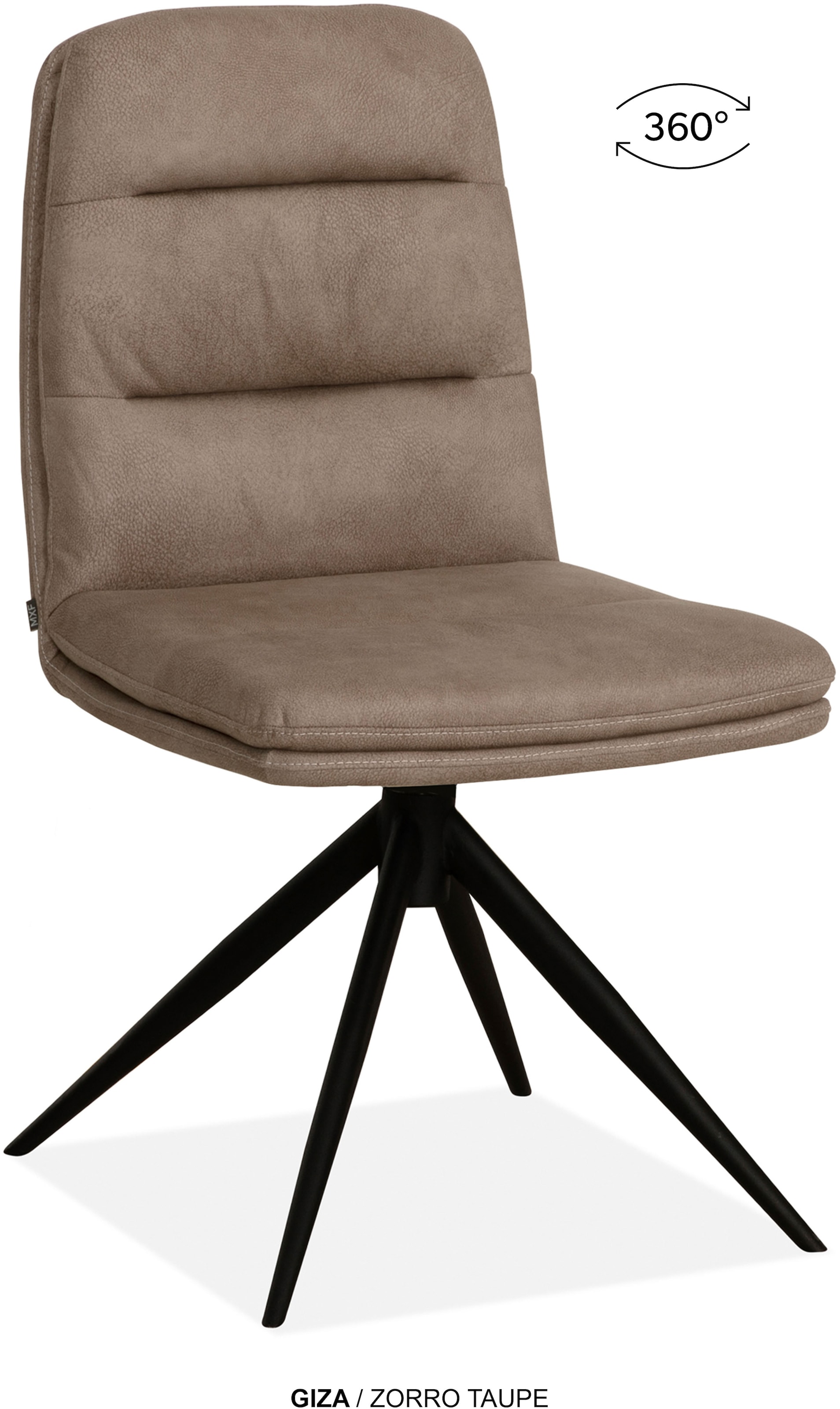 OMG Design Esszimmerstuhl »Giza« (Set) 2 Stk.Drehstuhl mit auto-return, pflegeleichter Bezug