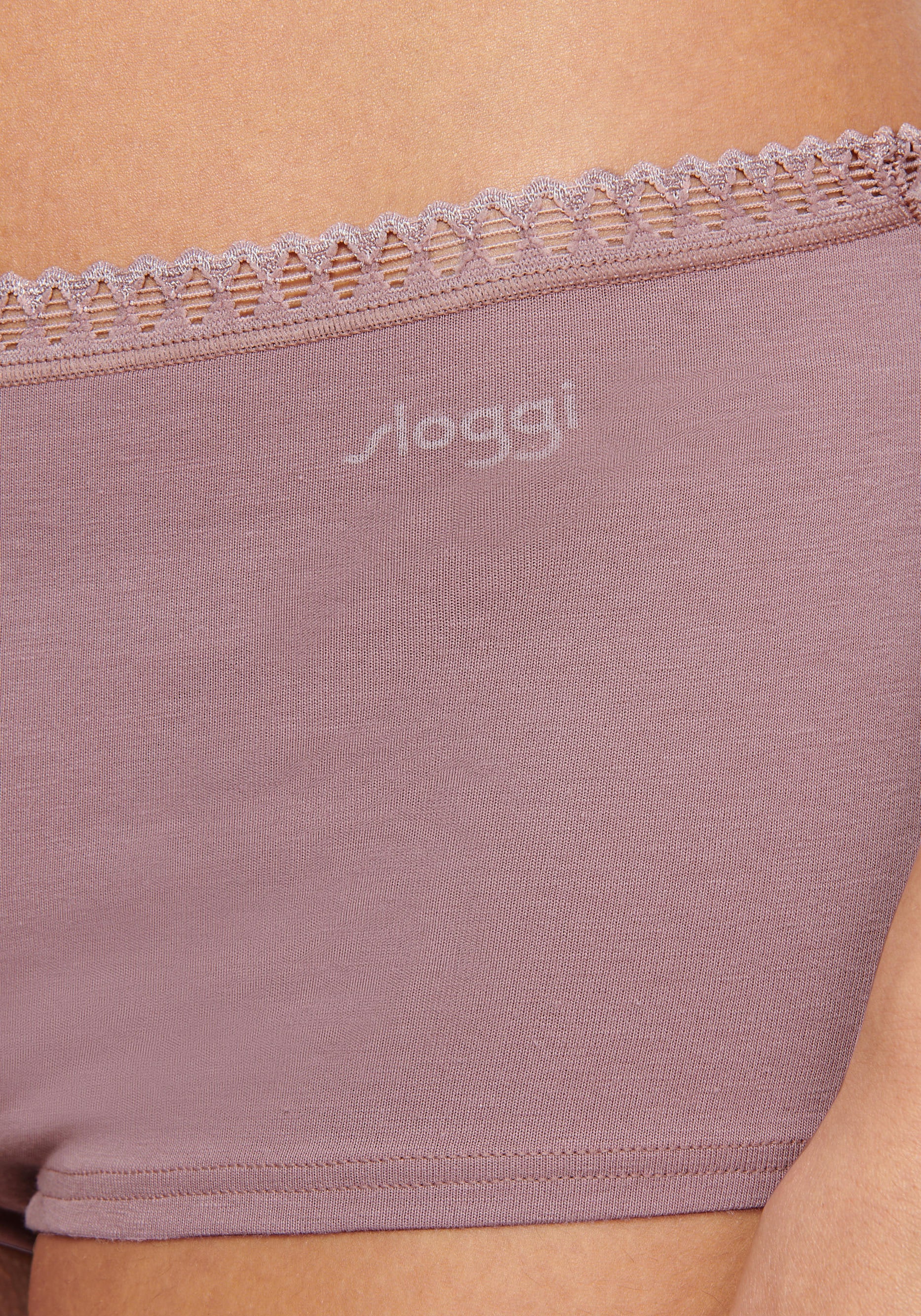 sloggi Panty »GO Crush Short C3P«, (3er Pack), mit Spitzendetails