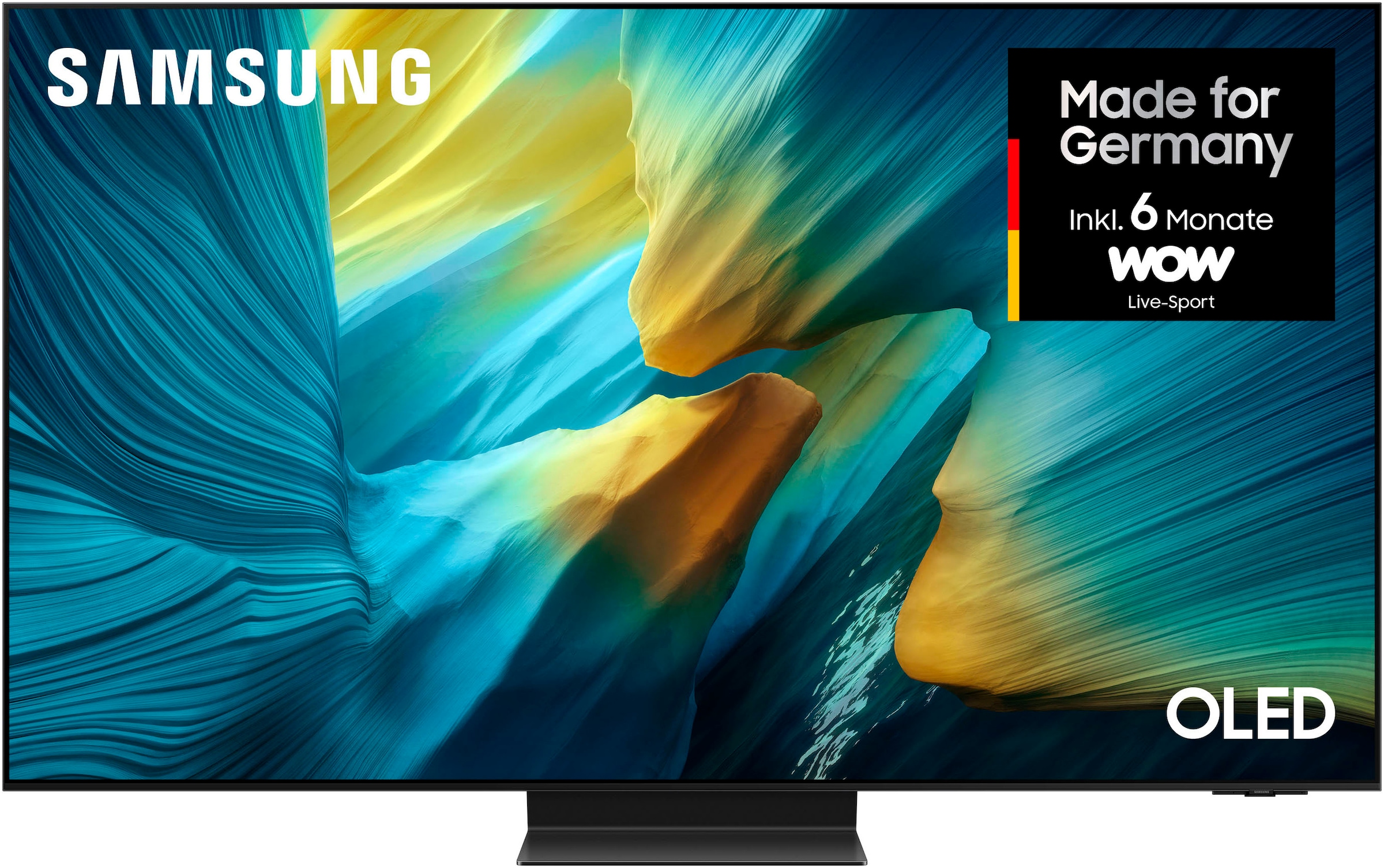Samsung OLED-Fernseher »GQ77S95FAT« 195 cm/77 ″ Smart-TV HDR Pro & Glare Free, Dolby Atmos & AI Sound, Gaming Hub, bis zu 165Hz