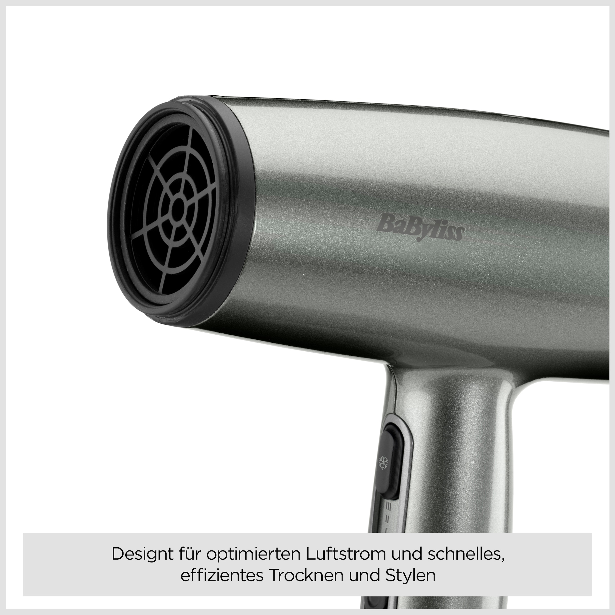 BaByliss Haartrockner »Xanadu Haartrockner, D581DE , kompakter Ionen-Föhn« 2.100 W 1 Aufsätze 2100W, Fön mit 1 Aufsatz, leicht und leistungsstark, kompakt
