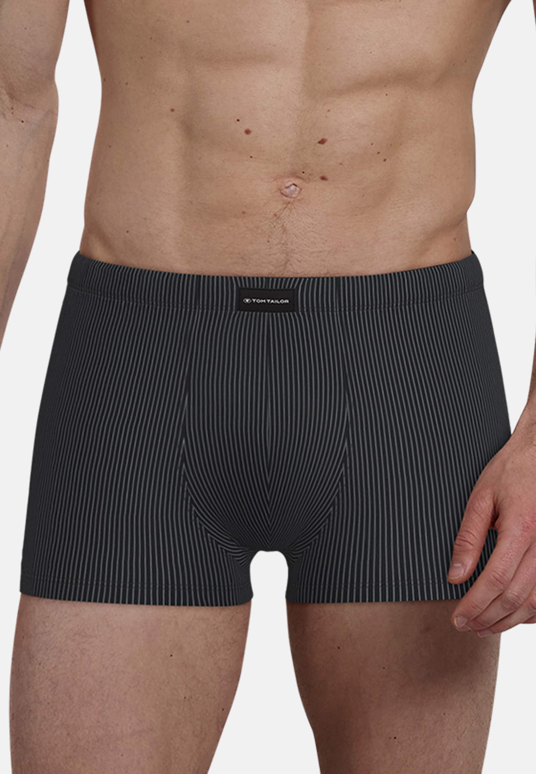 TOM TAILOR Boxershorts »Alaska« Packung,  bequem, weich, eng, Streifendesign, Logo, breiter Bund