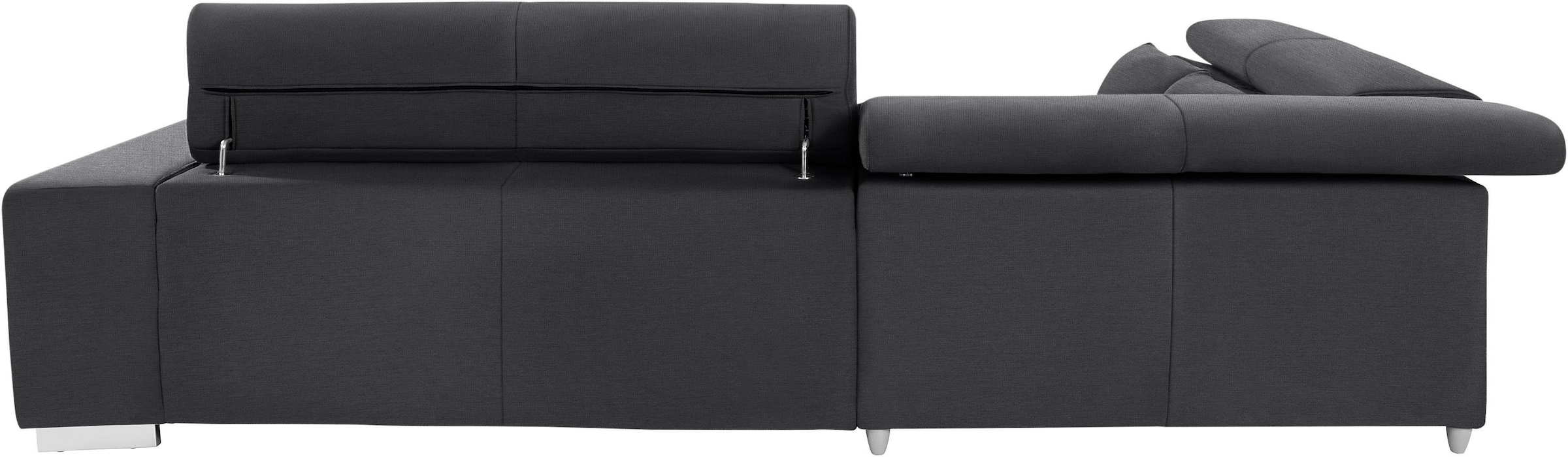 COTTA Ecksofa »Orion L-Form«, mit Kopfteilverstellung & 5 Nierenkissen