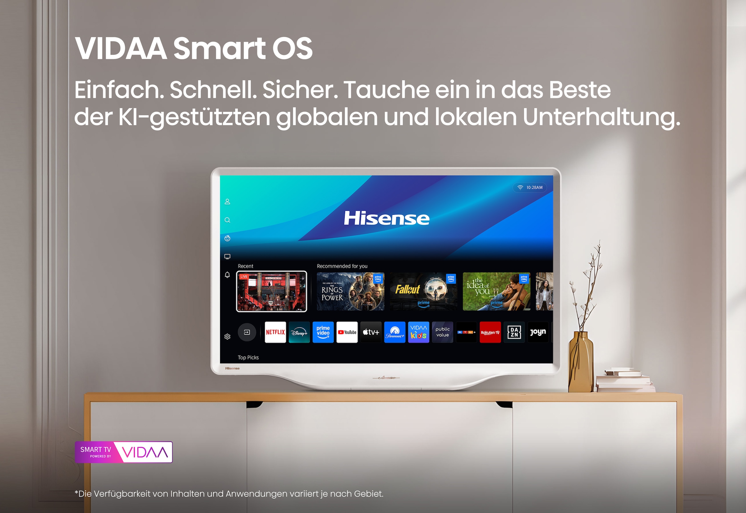 Hisense QLED-Fernseher »43S5DQ« 108 cm/43 ″ Smart-TV