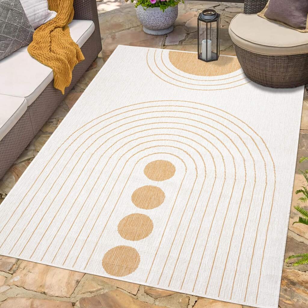 Carpet City Outdoorteppich »DUO RUG 5739«, rechteckig, Wendeteppich Wetterfest In- & Outdoor, Balkon, Terrasse, Wohnzimmer