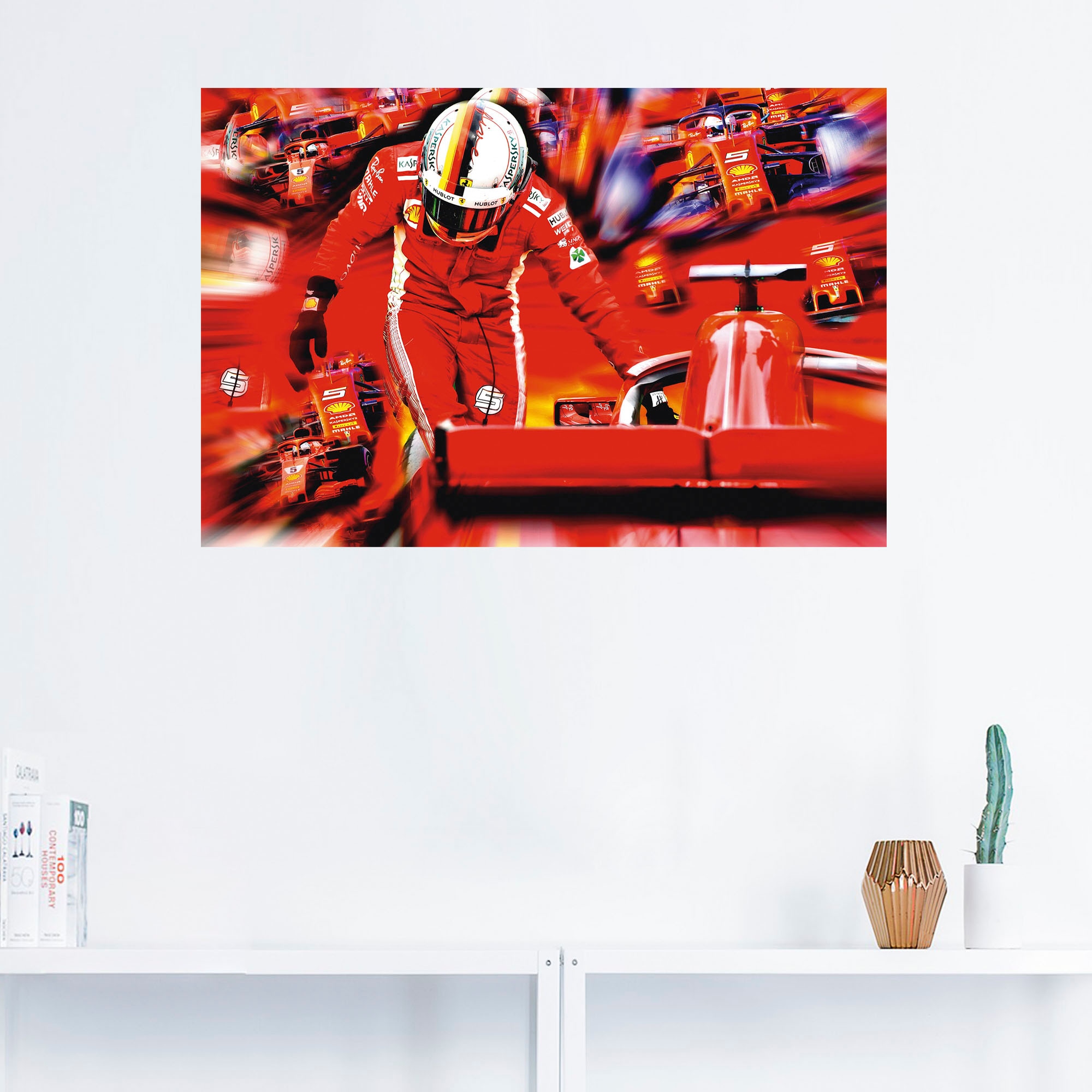 Artland Wandbild »Sebastian versch. oder Vettel Berufen, die italienischen von Poster Wandaufkleber auf Bilder Raten St.), (1 Leinwandbild, Jahre«, in bestellen Alubild, Größen als
