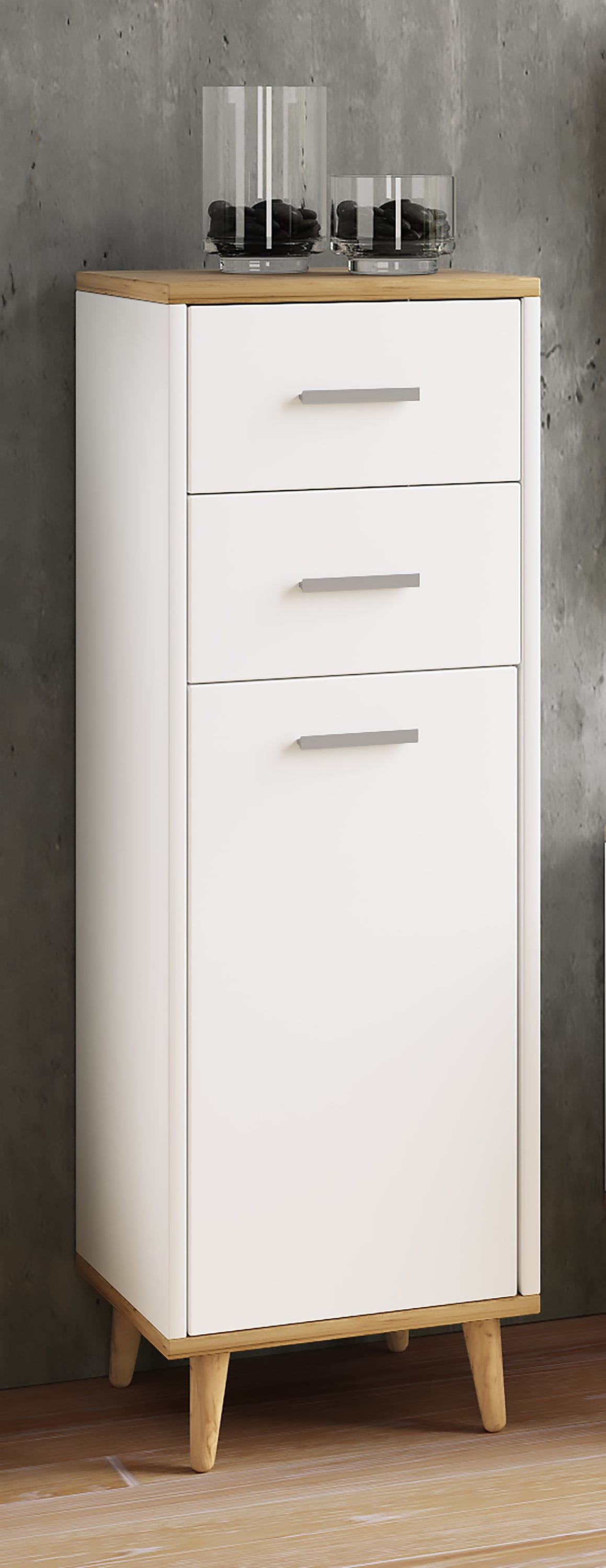 VCM Kommode »Holz Kommode Beistellmöbel Schublade Lindas« 1 Stk. tlg.
