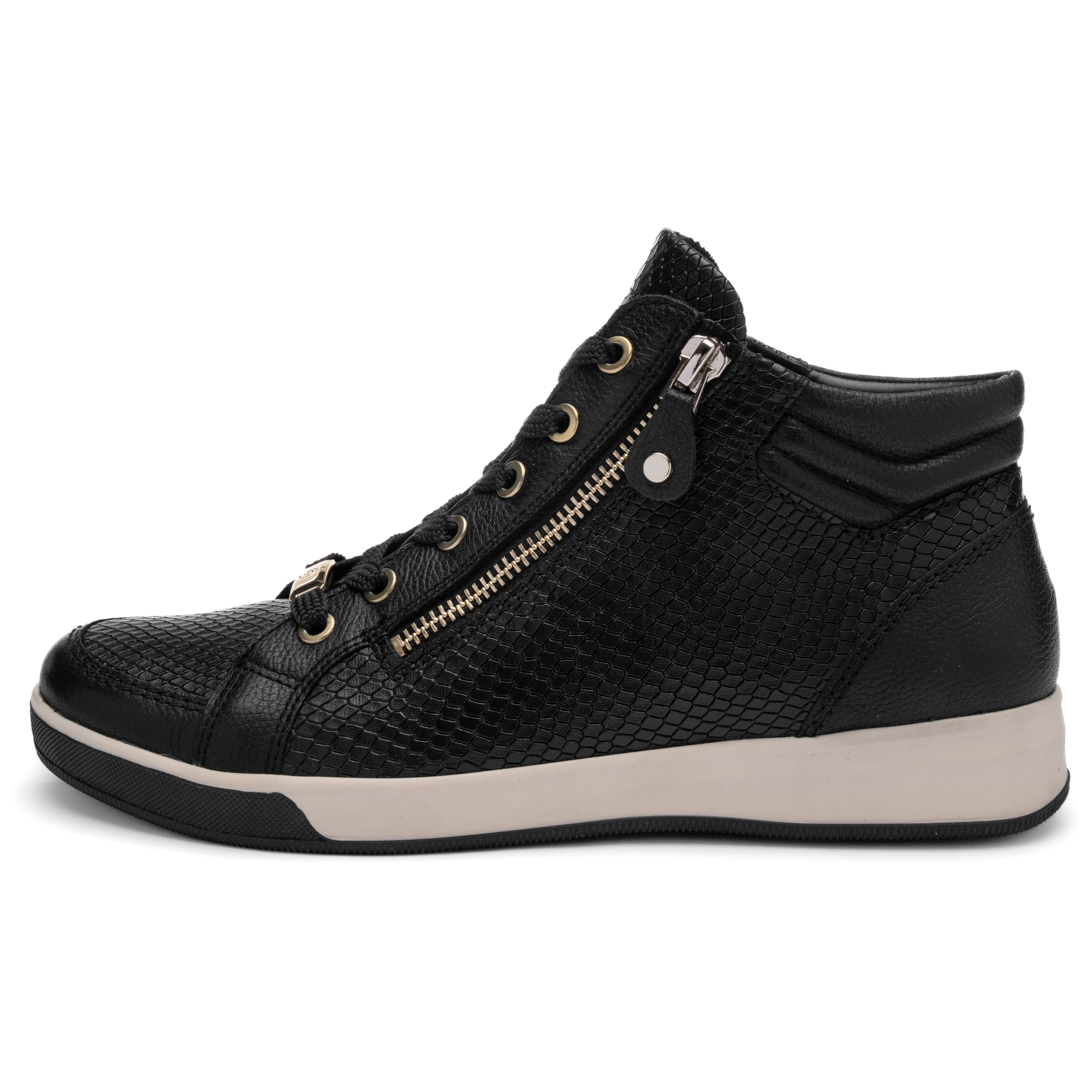Ara Sneaker »ROM«  , Freizeitschuh, High-Top-Sneaker, Schnürschuh in Schuhweite G (=weit)