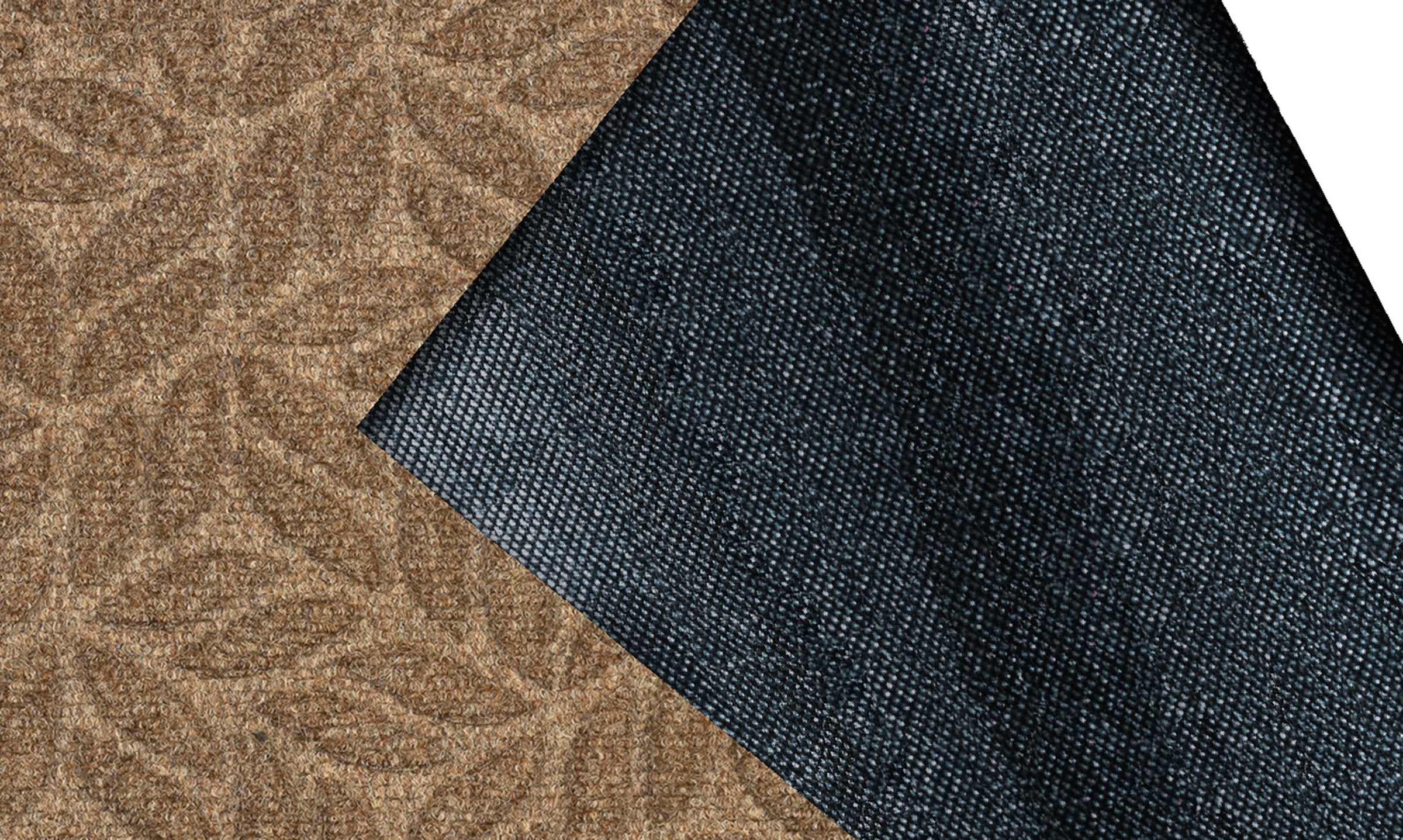 wash+dry by Kleen-Tex Fußmatte »DUNE Leaves Taupe«, rechteckig, 8 mm Höhe