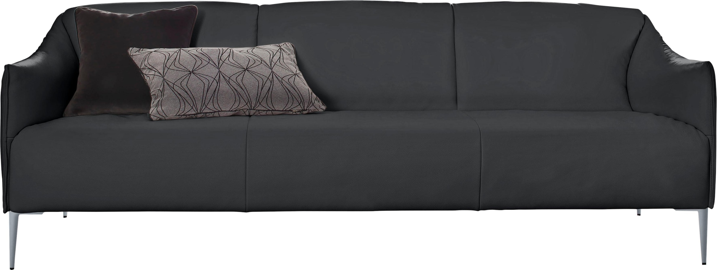W.SCHILLIG 3-Sitzer »sally«, mit Metallfüßen in Silber matt, Breite 224 cm