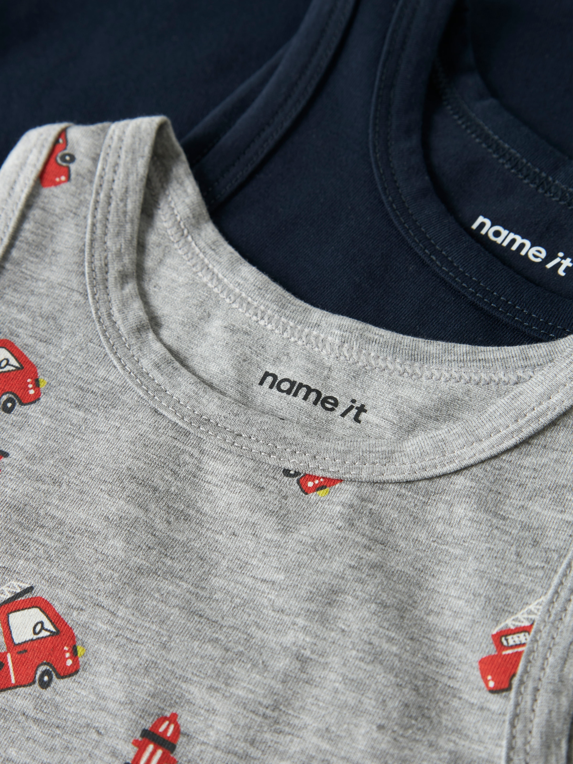 Name It Unterhemd »NMMTANK TOP 2P GREY FIRETRUCK NOOS« Packung, 2 Stk.
