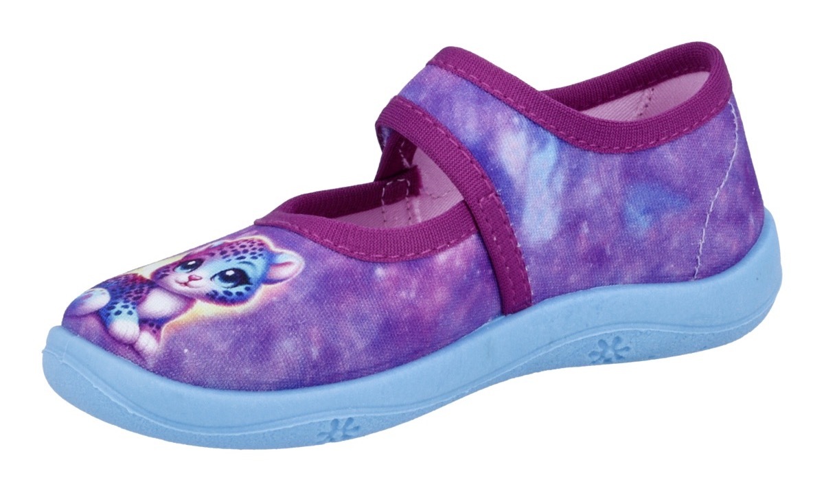 Richter Hausschuh »Mia«  Kindergartenschuh, Klettschuh mit WMS, Größeschablone zum Download