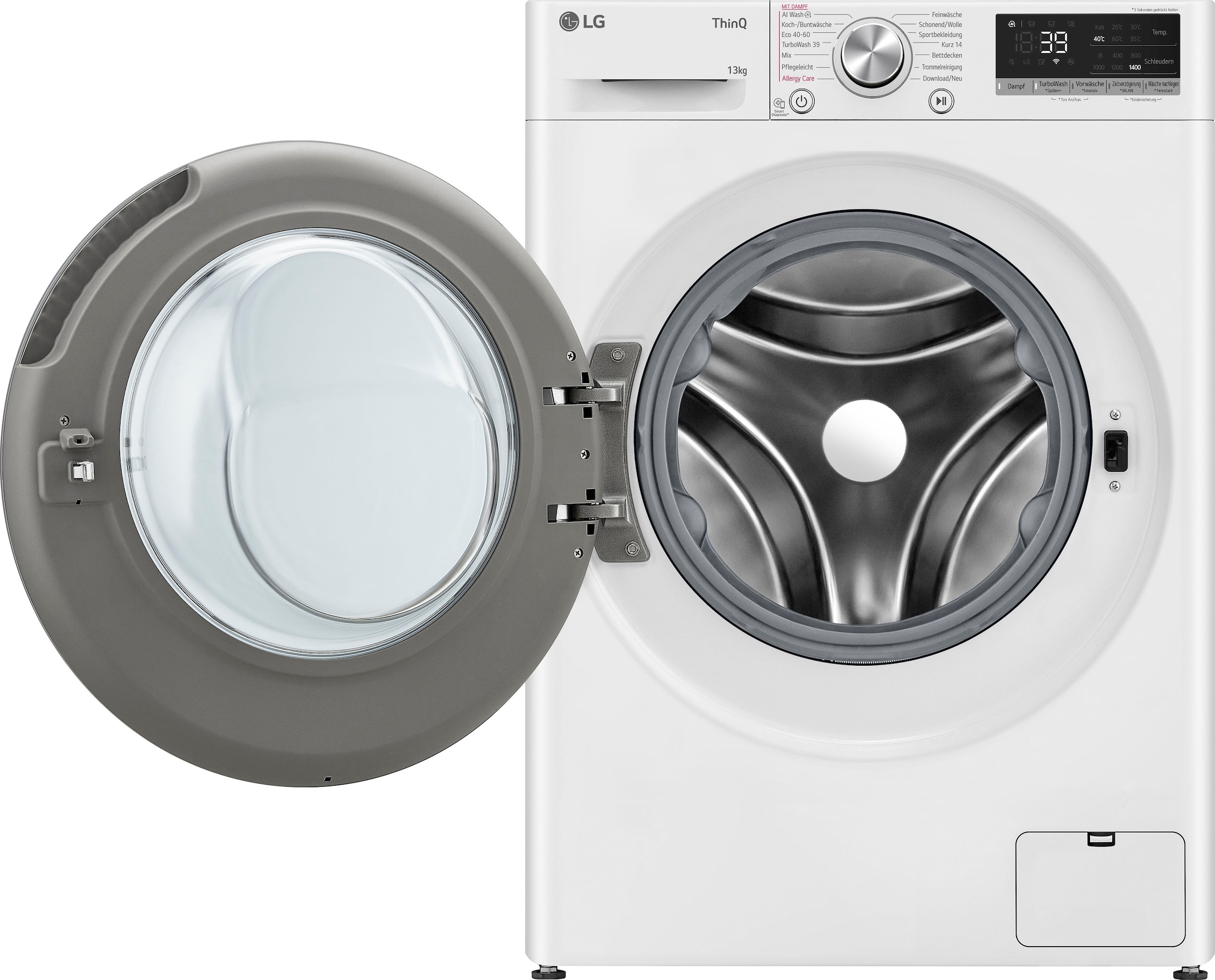 LG Waschmaschine 7, mit XXL »F4WR7031«, 3 Jahren Serie F4WR7031, 13 1400 kg, Garantie U/min