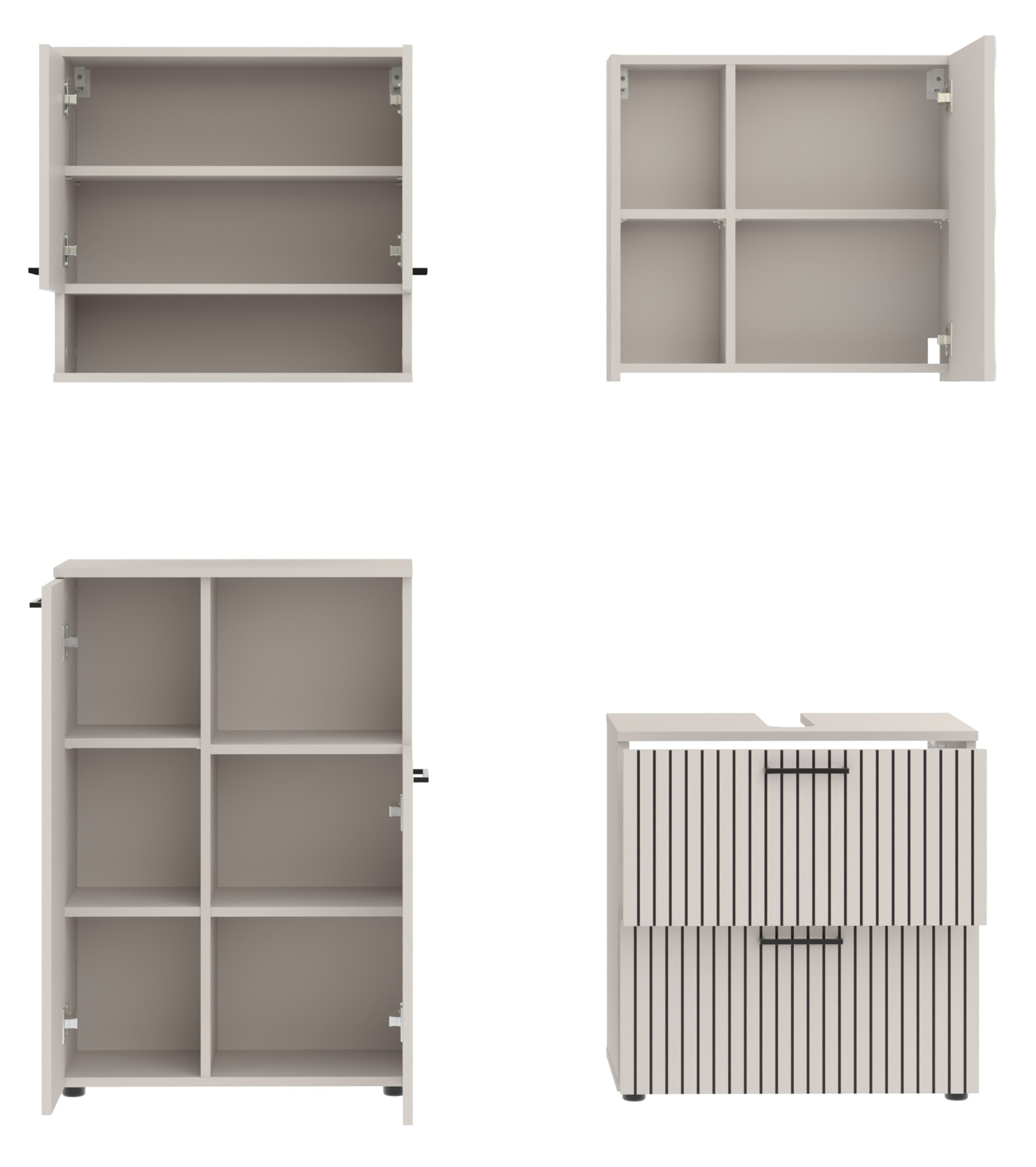 RESPEKTA Badezimmer-Set »Tilda« 4 Stk. tlg.