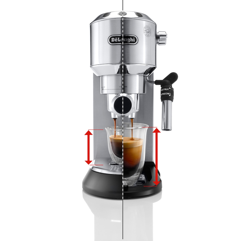 De'Longhi Siebträgermaschine »ECKG6821.M«, inkl. Kaffeemühle, Tamper, Abschlagbox+ Kännchen