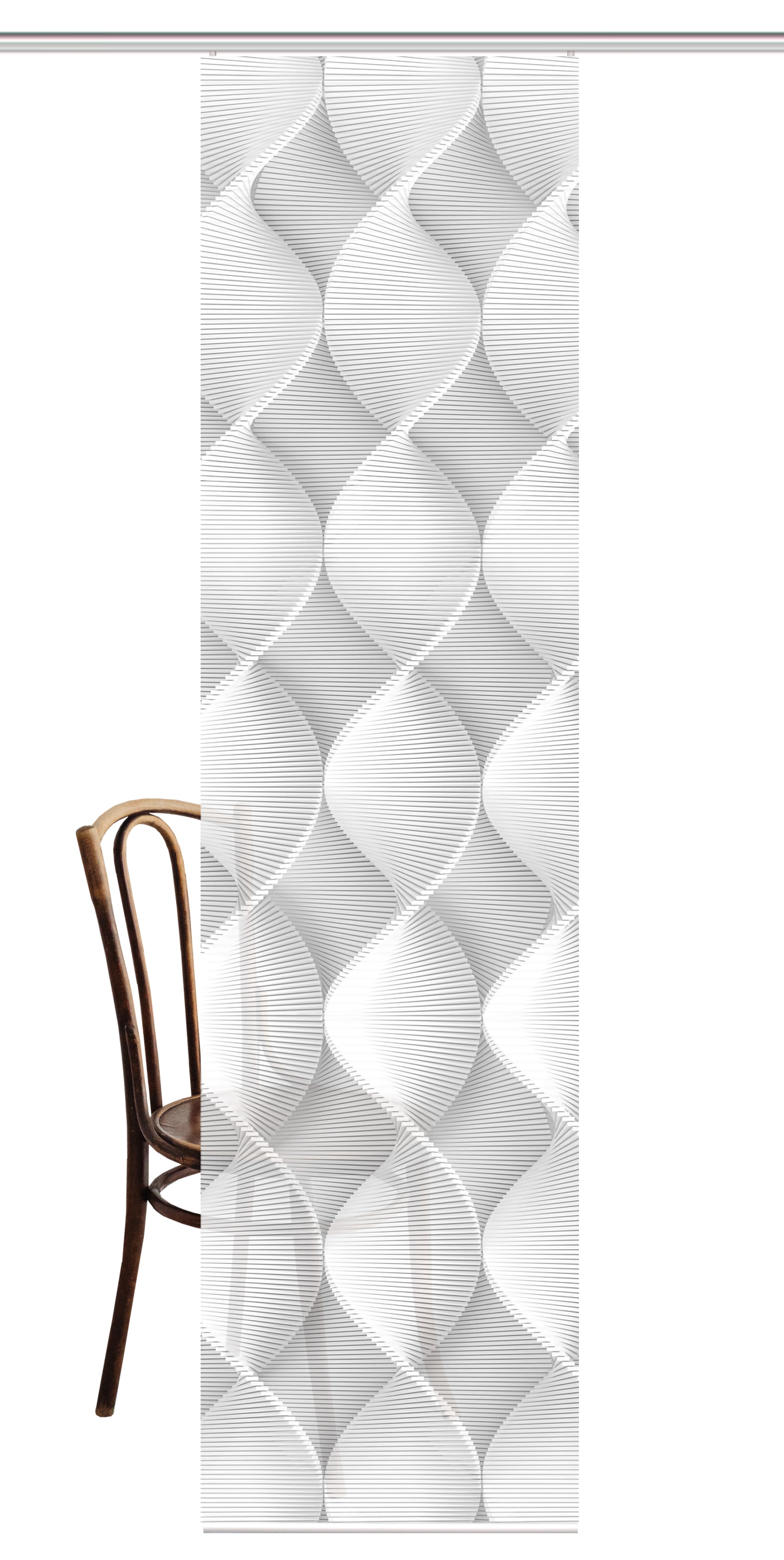 HOME in green Schiebegardine »LAMIRA« Paneelwagen 1 Stk. tlg. DIGITALBEDRUCKT, BAMBUSOPTIK RECYCELT