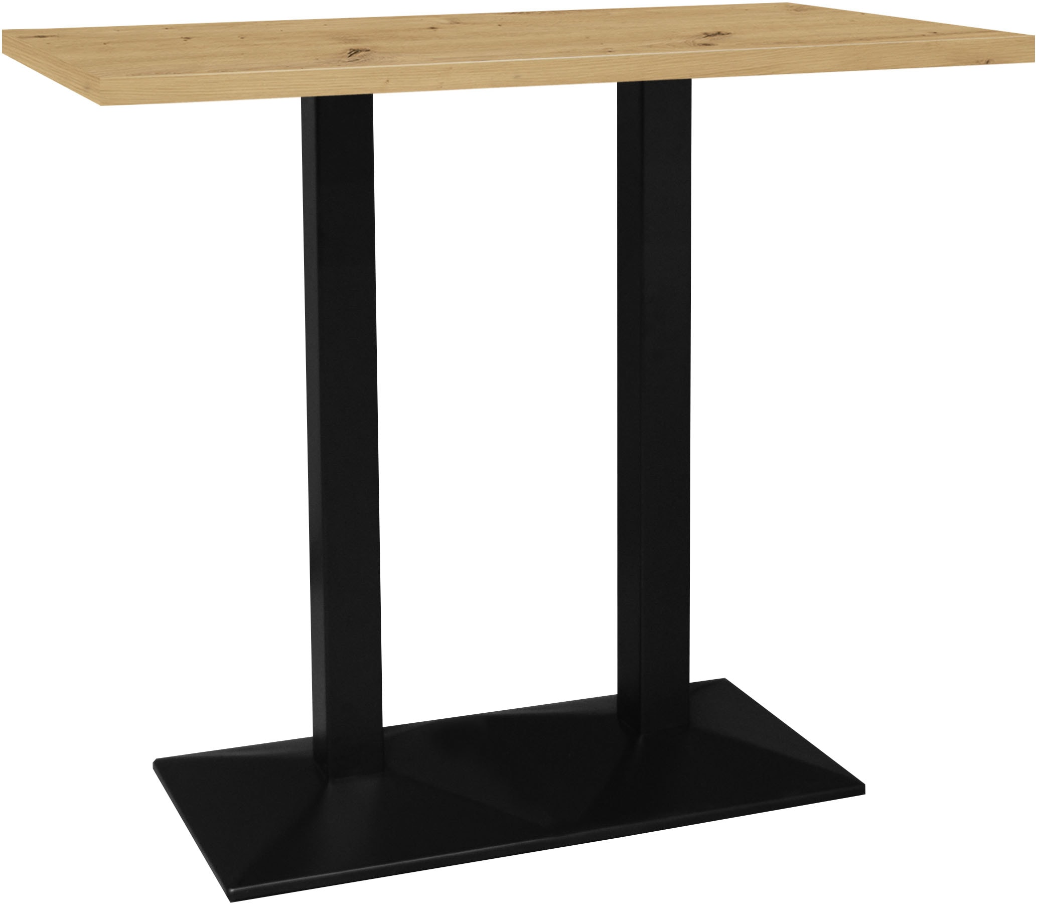 Mäusbacher Bistrotisch »Big Bistro Metall« Doppelsäulengestell, eckige Platte BHT 120x105x70 cm