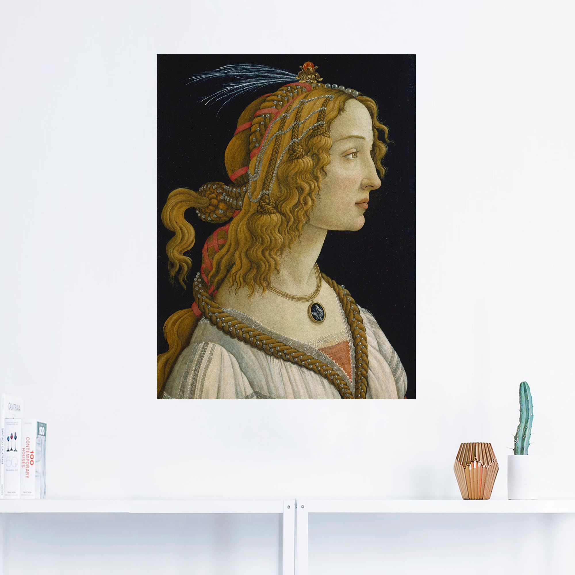 Artland Wandbild »Weibliches Idealbildnis«, Frau, (1 St.), als Leinwandbild, Wandaufkleber oder Poster in versch. Größen