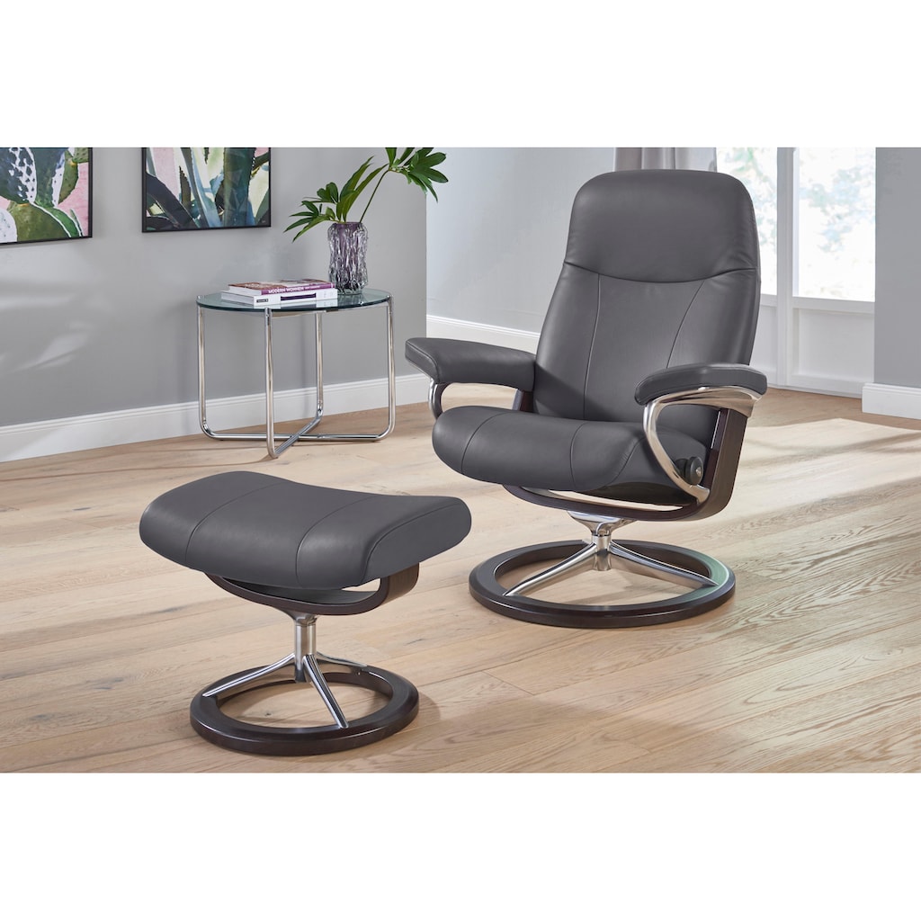 Stressless® Relaxsessel »Garda«, (Set, Relaxsessel mit Hocker)