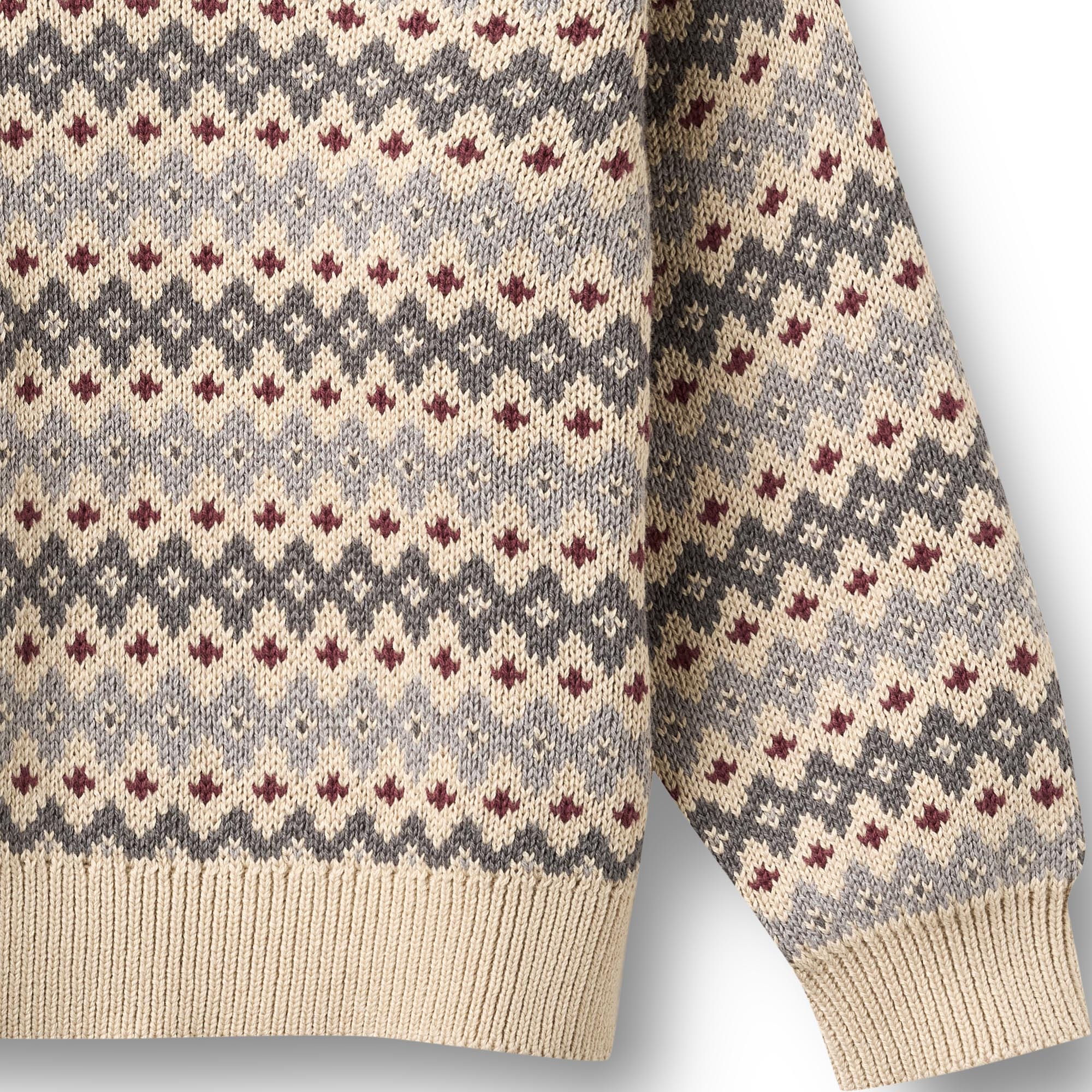 WHEAT Strickpullover »Jacquard Pullover Harlow« Baumwolle
