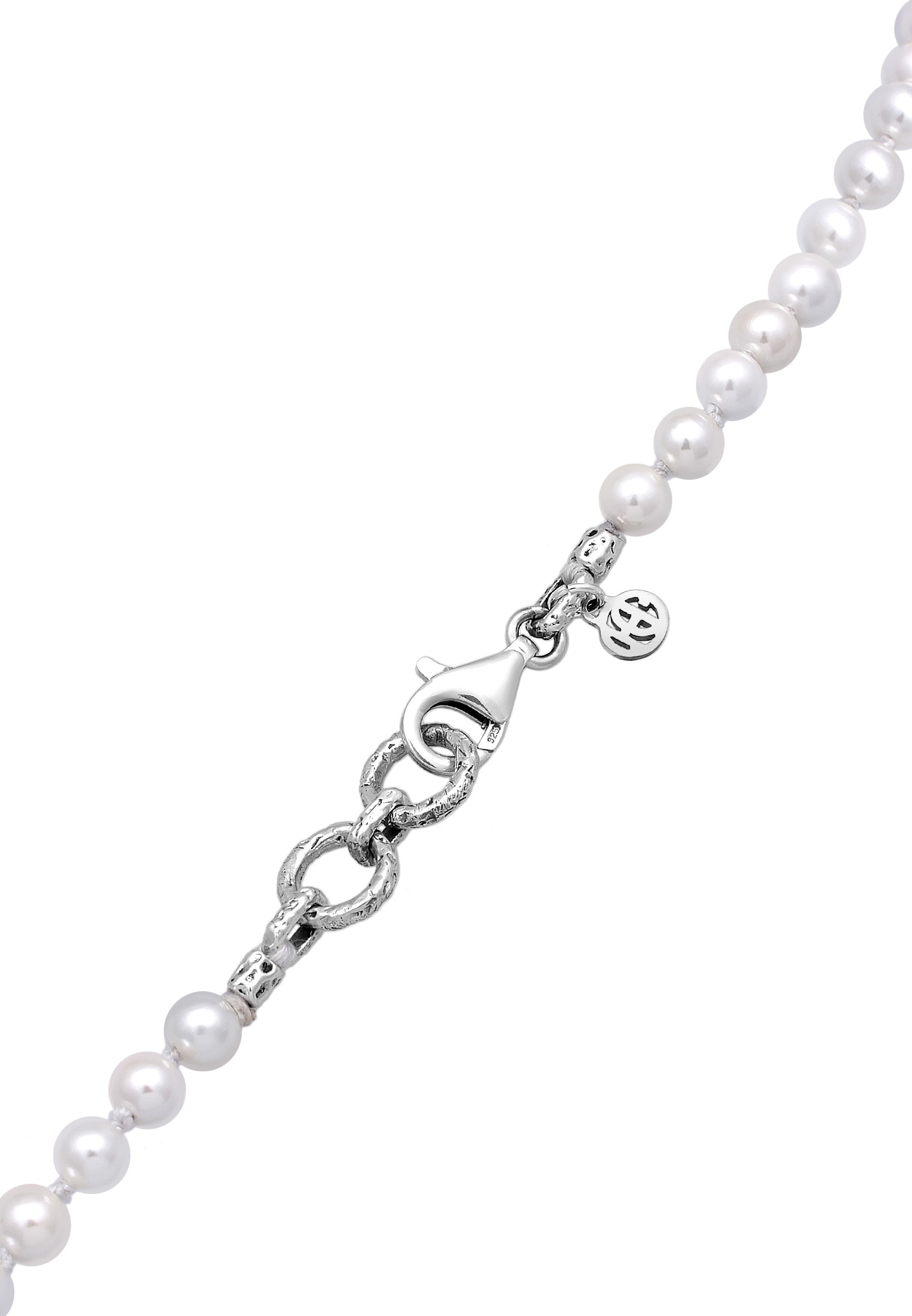HAZE & GLORY Silberkette »Halskette Perlenkette Vintage Element 925 Silber«