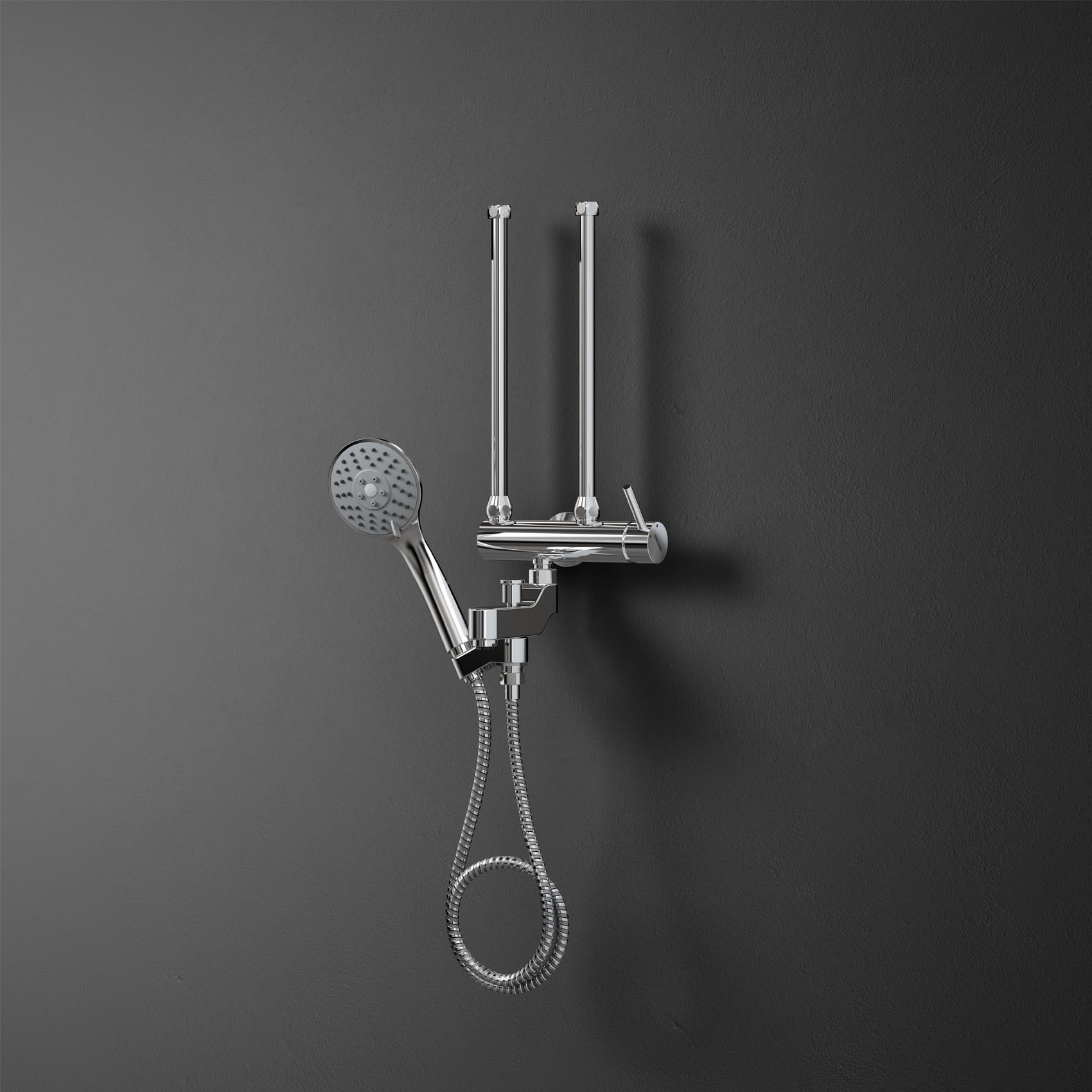 STIEBEL ELTRON Badarmatur »MEBD« Einhebel-Wandarmatur, für Druck-Durchlauferhitzer, mit Handbrause