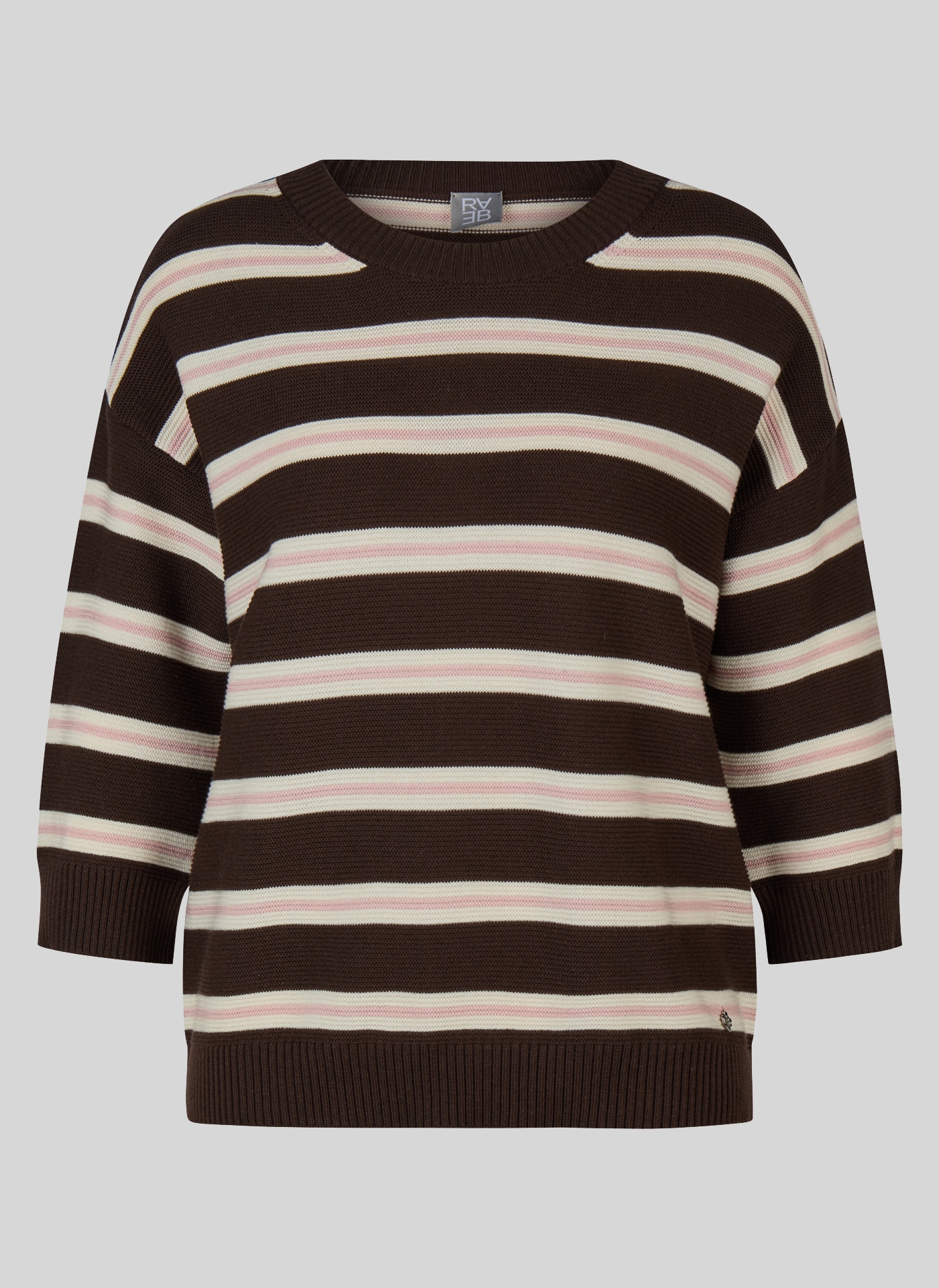 Rabe Strickpullover mit Streifen Muster