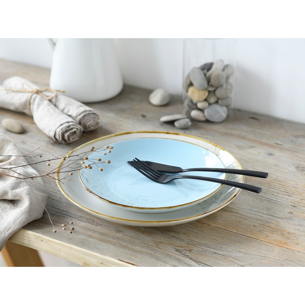 CreaTable Tafelservice »Geschirr-Set NATURE COLLECTION Scandic«, (12 tlg., Teller Set für 4 Personen)