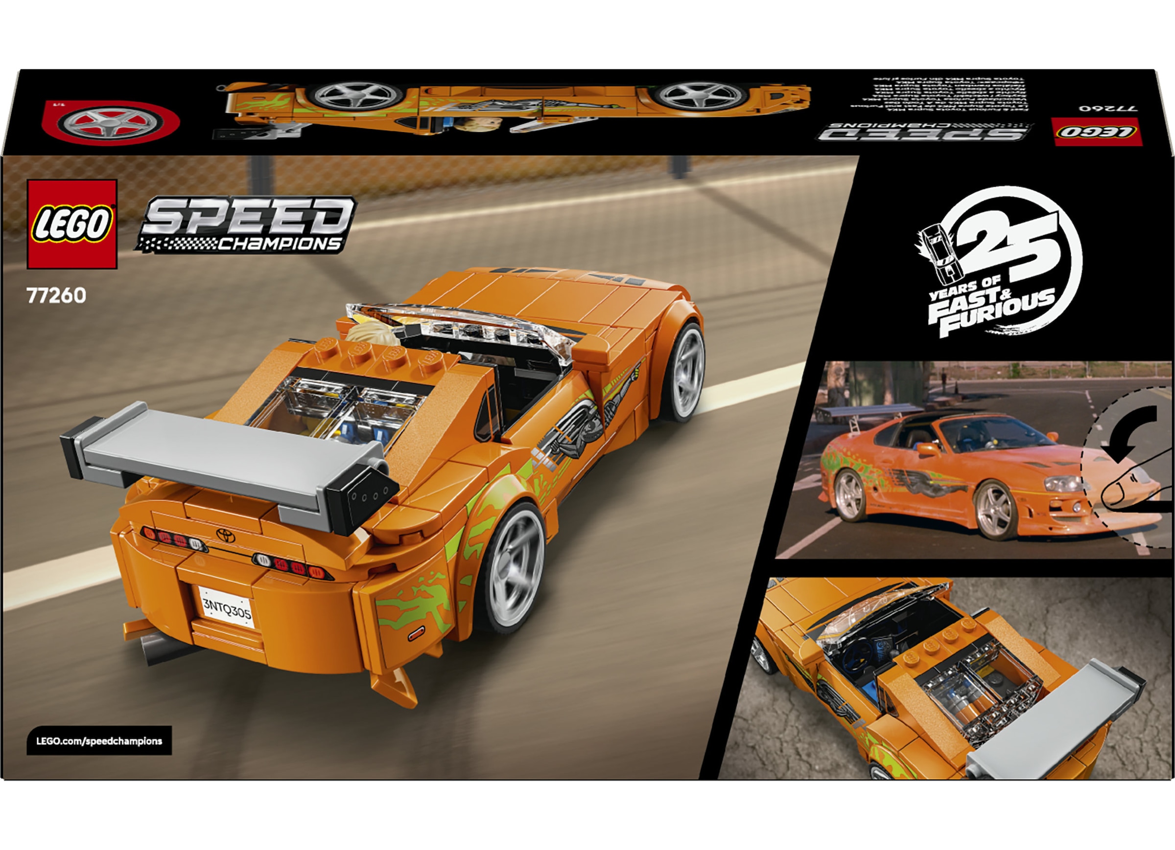 LEGO® Konstruktionsspielsteine »The Fast and The Furious Toyota Supra MK4 (77260)« LEGO Speed Champions; Made in Europe