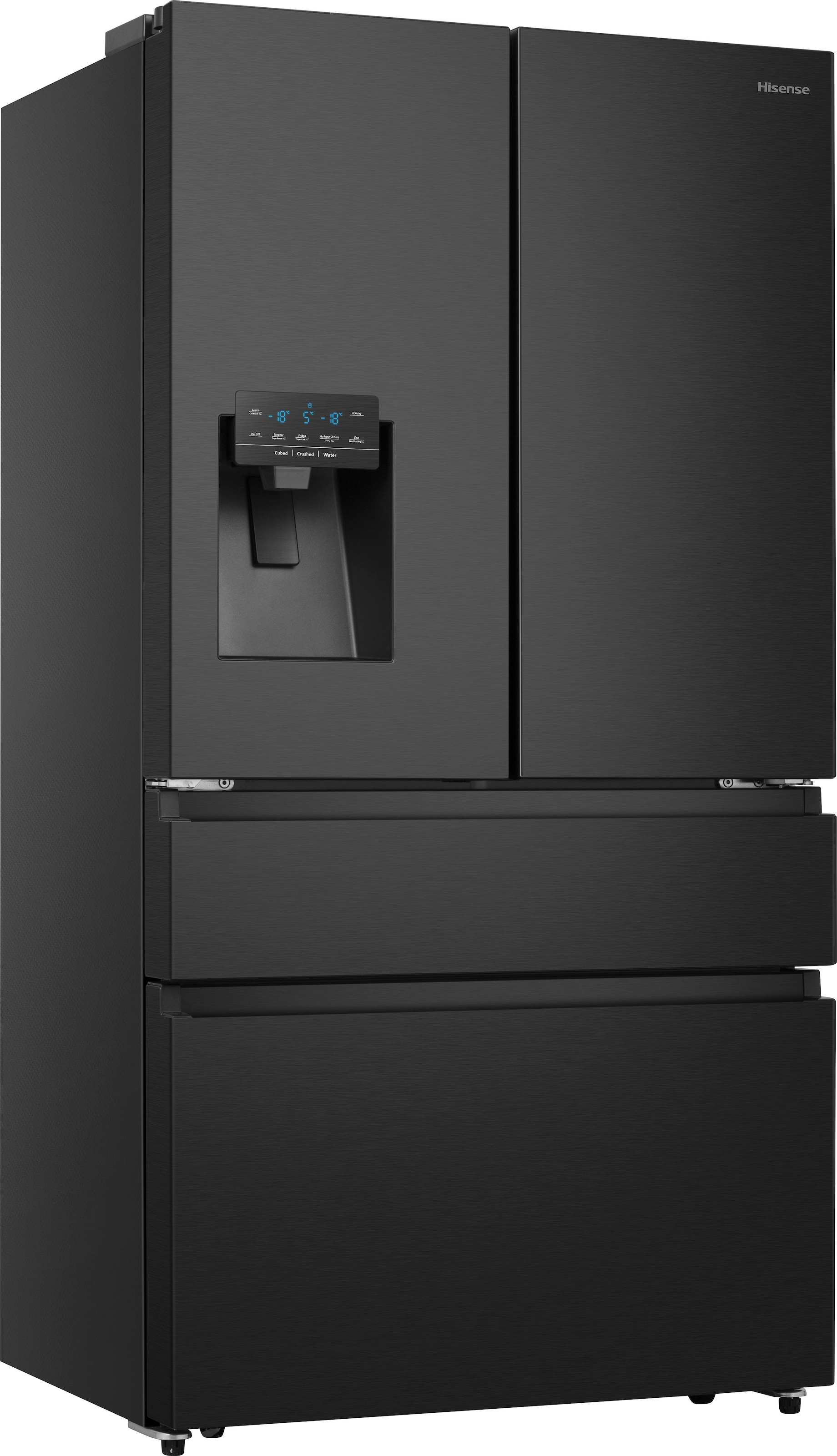 Hisense RF728N4SBFE side-by-side refrigerator Freestanding 560 L Black