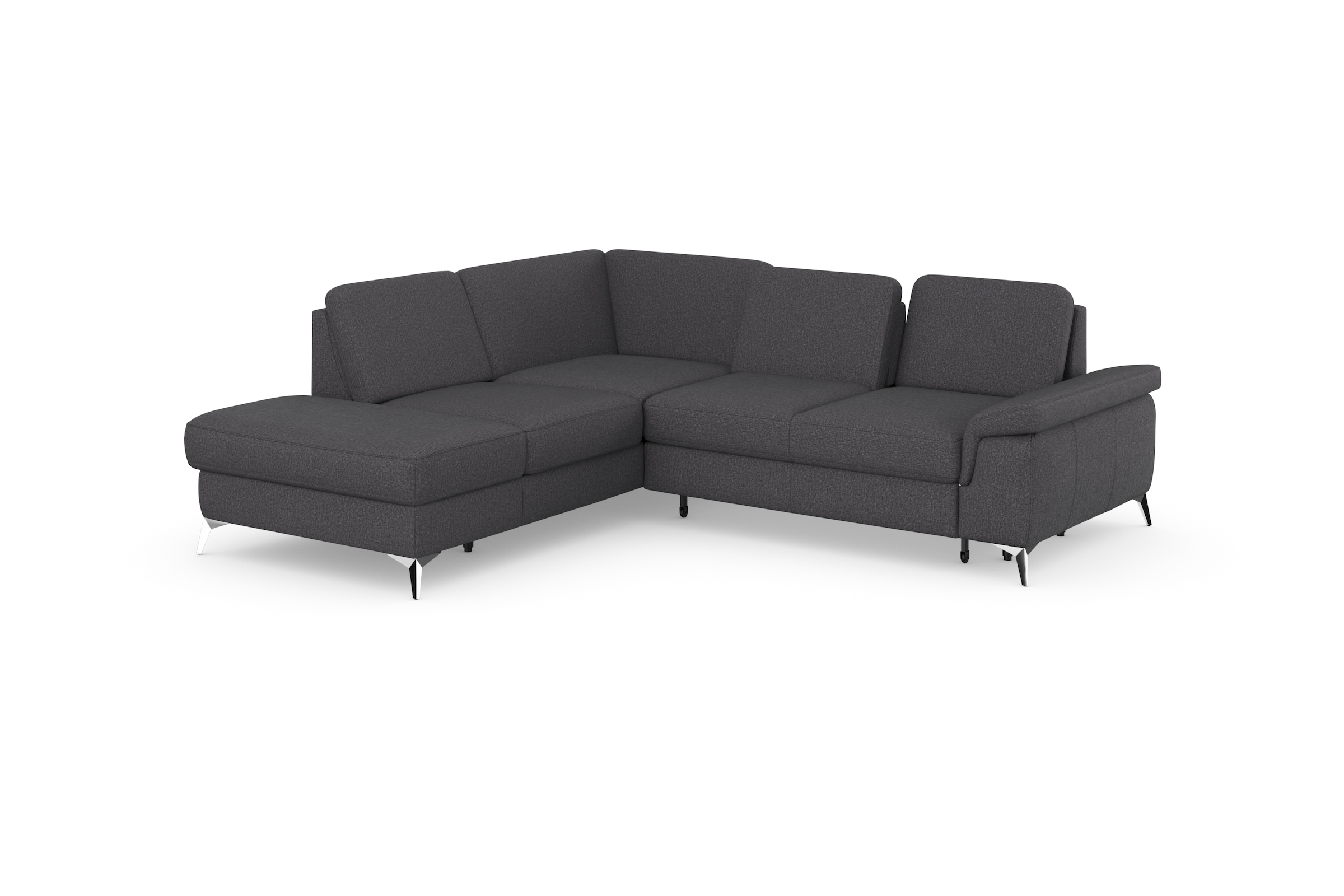 sit&more Ecksofa »Padua L-Form«, inklusive Sitztiefenverstellung, Armteilfunktion und Federkern