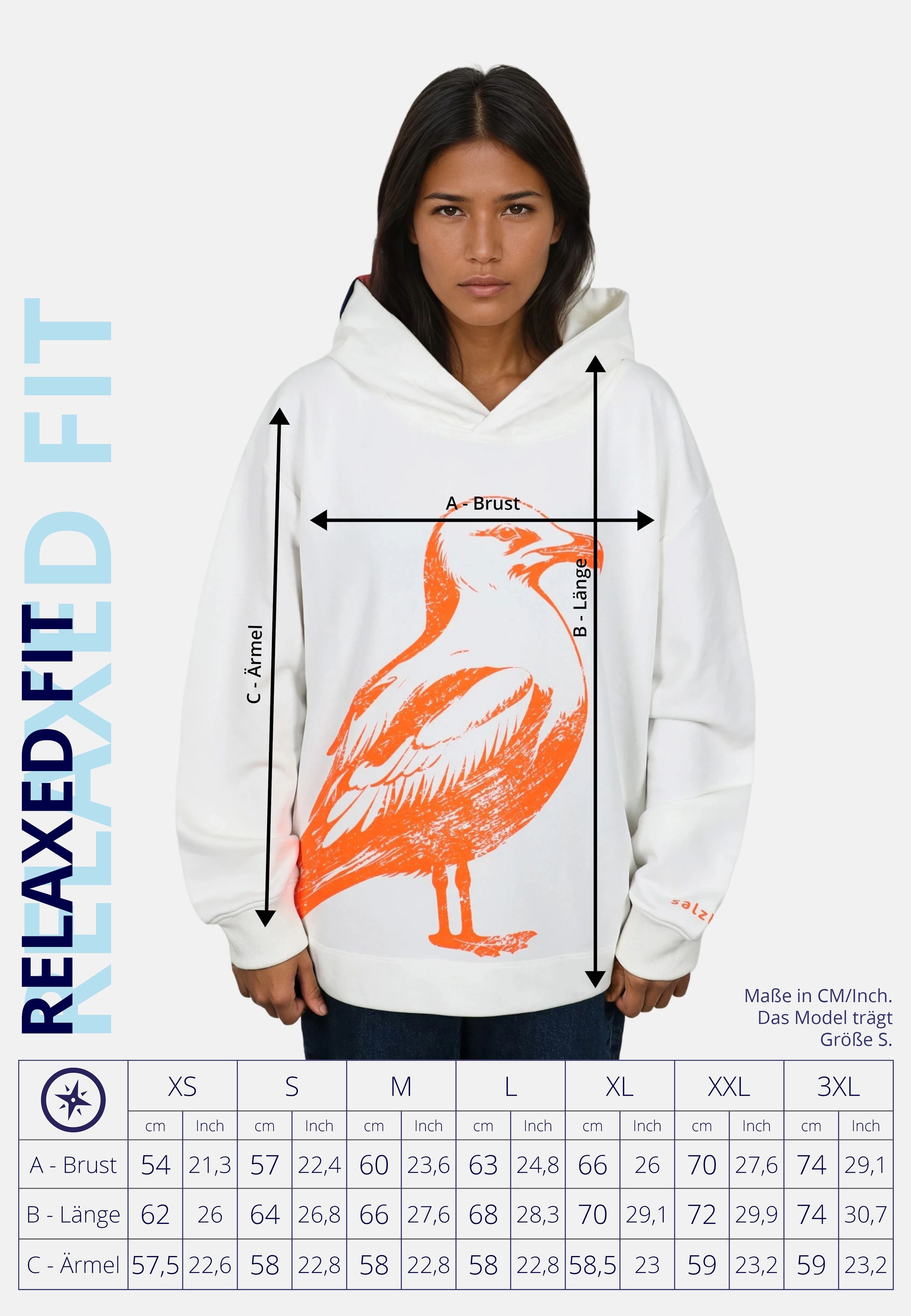 salzhaut Kapuzenpullover »Hoodie VÖÖRUT«